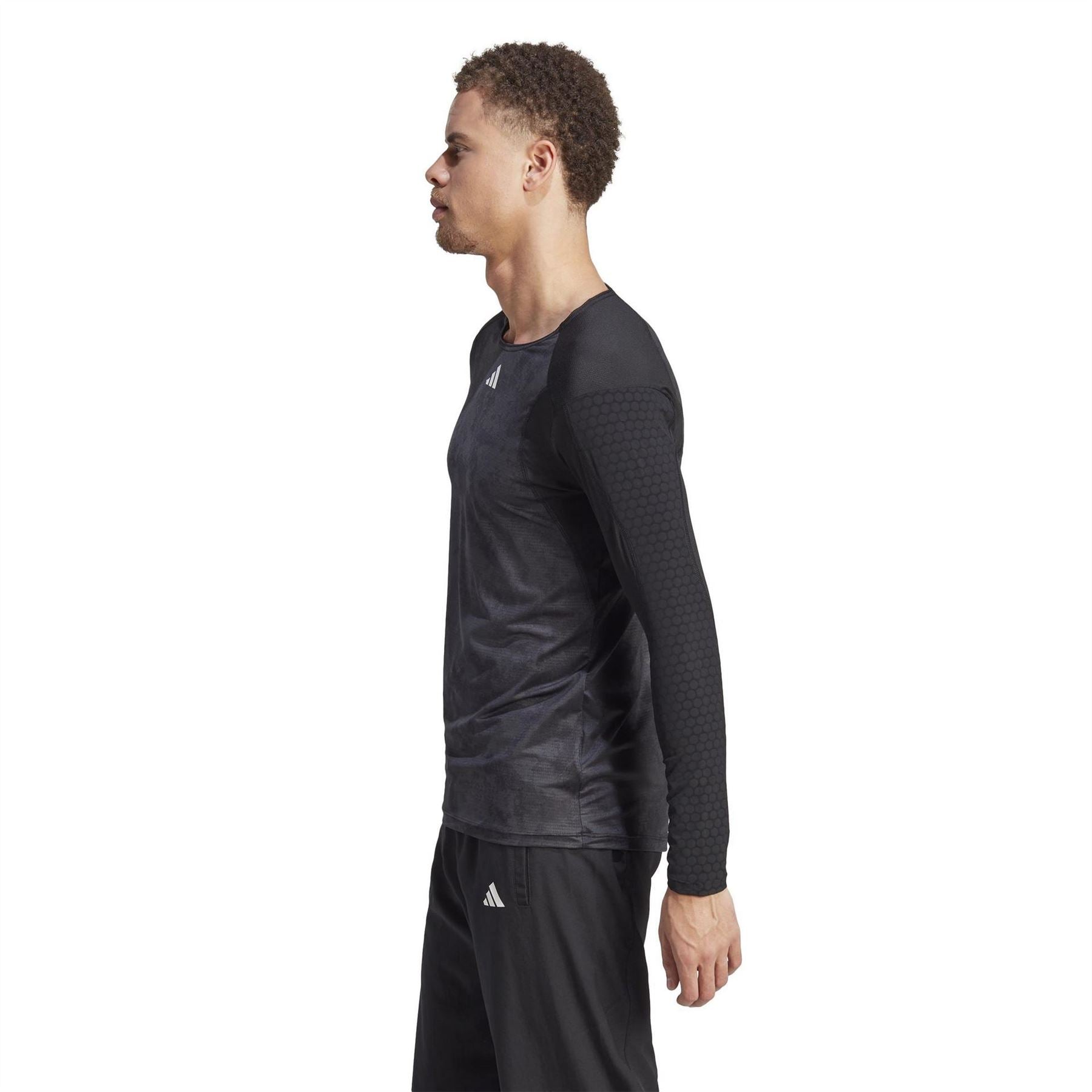 adidas Paris Crew Neck Slim Fit Long Sleeve T-Shirt