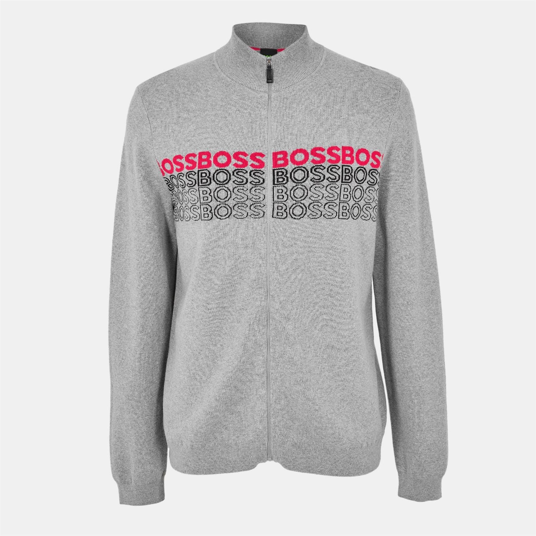 Boss Zightek Lettering Regular Fit Long Sleeve Sweater