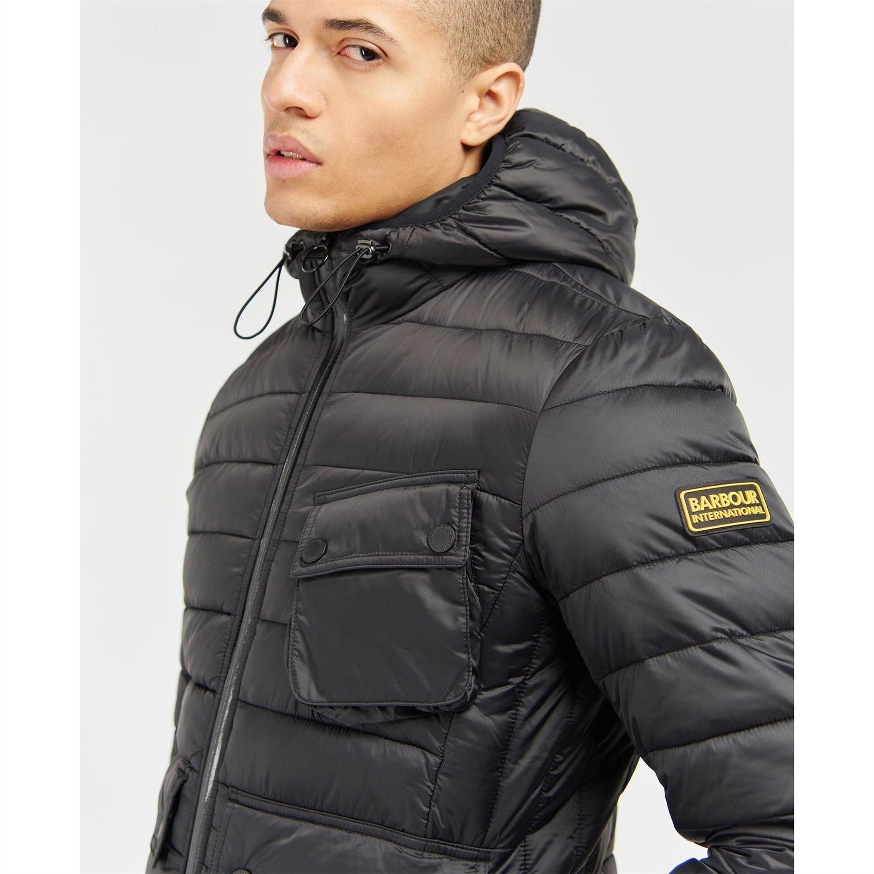 Barbour International Ouston Hooded Quilted Jacket
