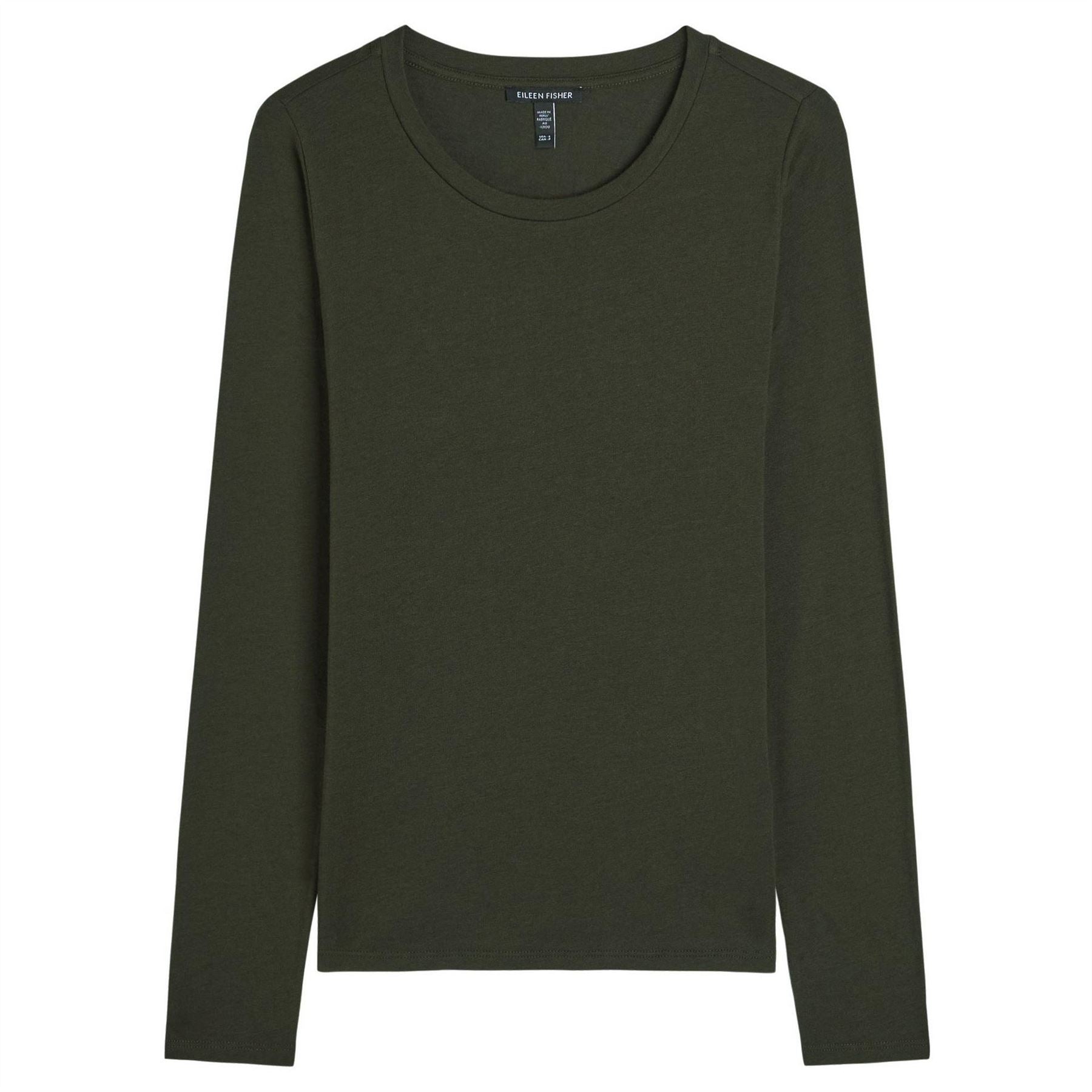 Eileen Fisher Round Neck Ls Tee