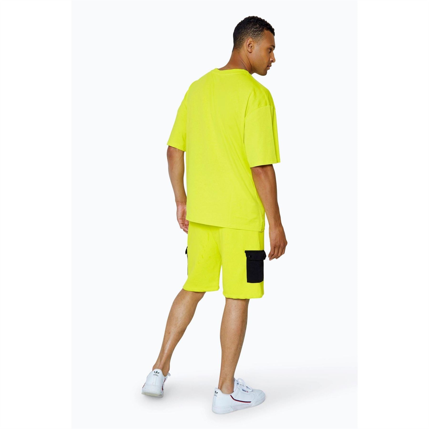Hype Cargo Solid Patterned Shorts
