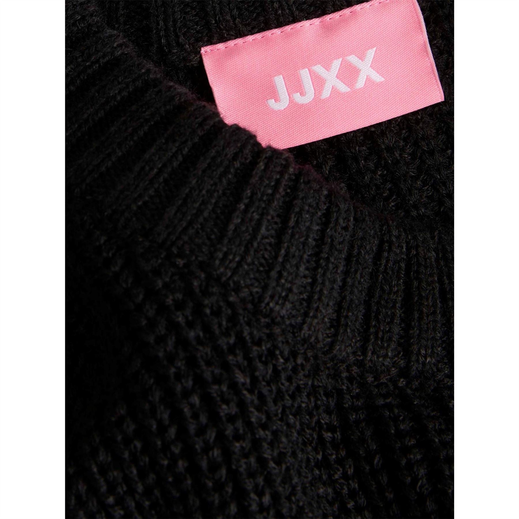 JJXX Crew Neck Ribbed Collar Raglan Sleeve Sweater