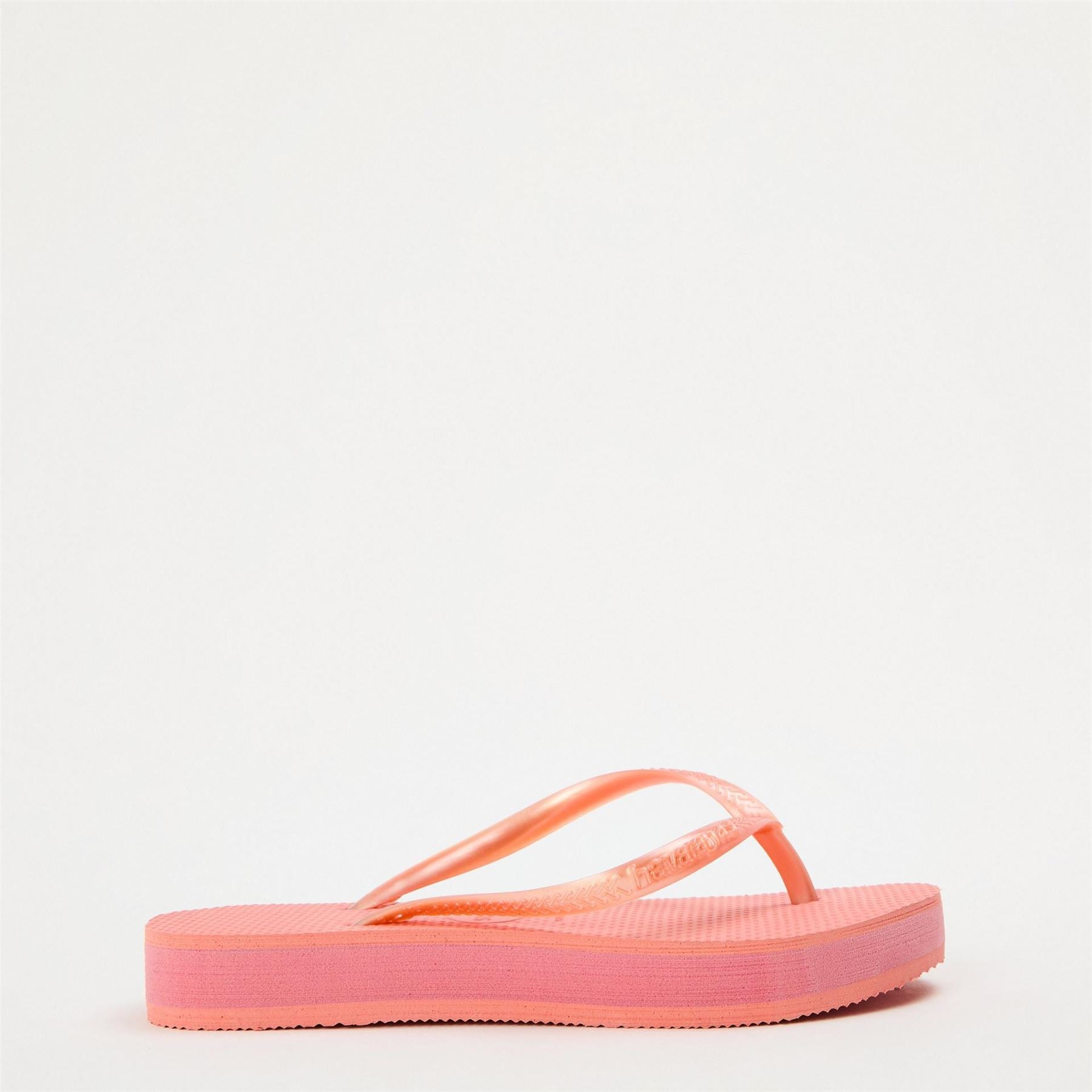 Havaianas Slim Flatform Golden Flip Flops