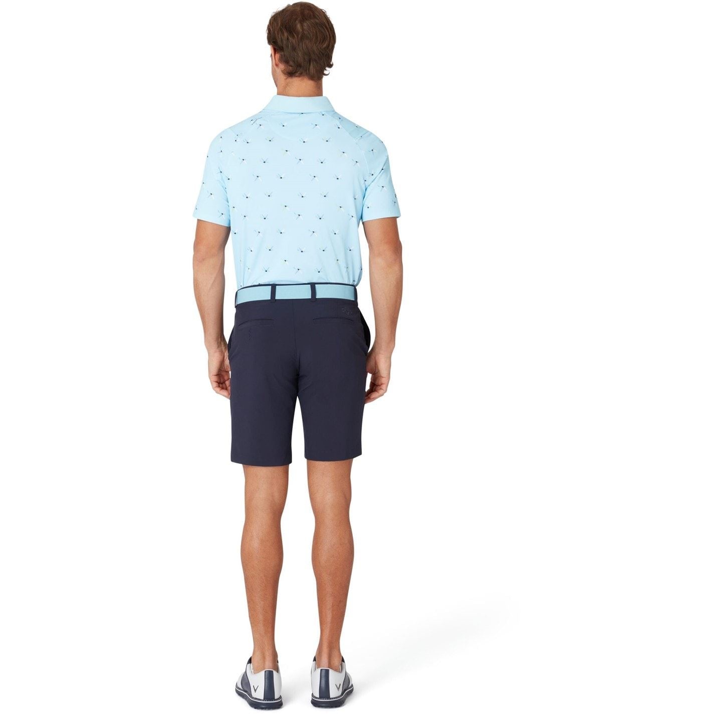 Callaway All Over Print Short Sleeve Performance Polo Shirt