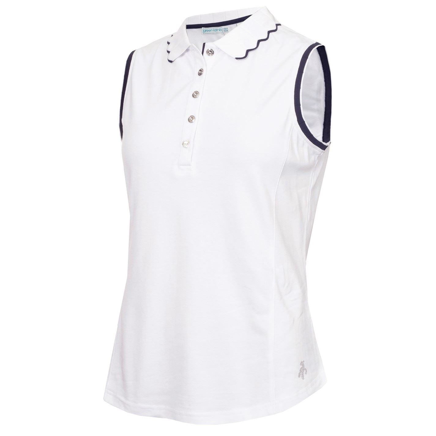 Calvin Klein Golf Womens Lamb Nadia Sleeveless Polo Shirt