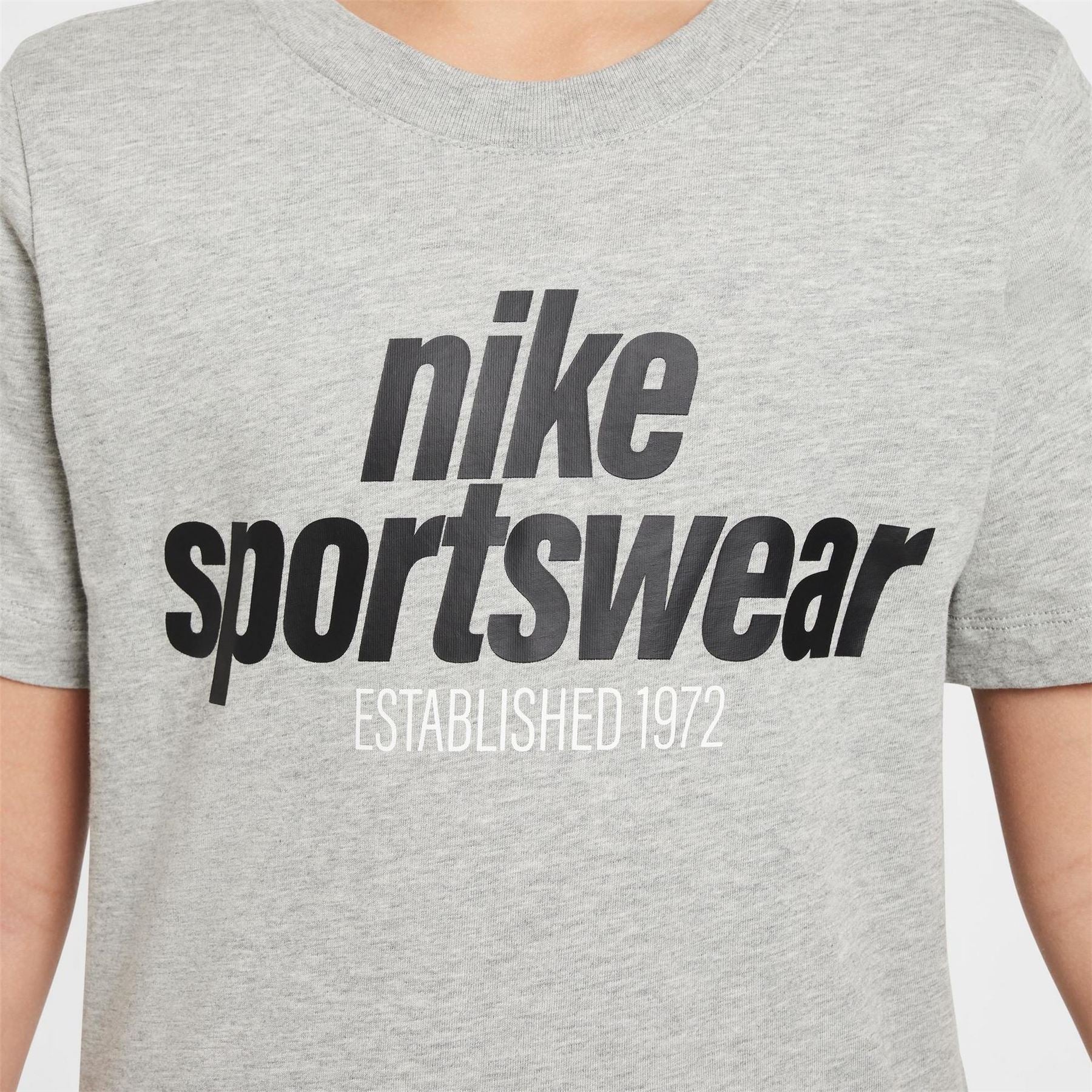 Nike Logo Print Wordmark Crew Neck Short Sleeve T-Shirt