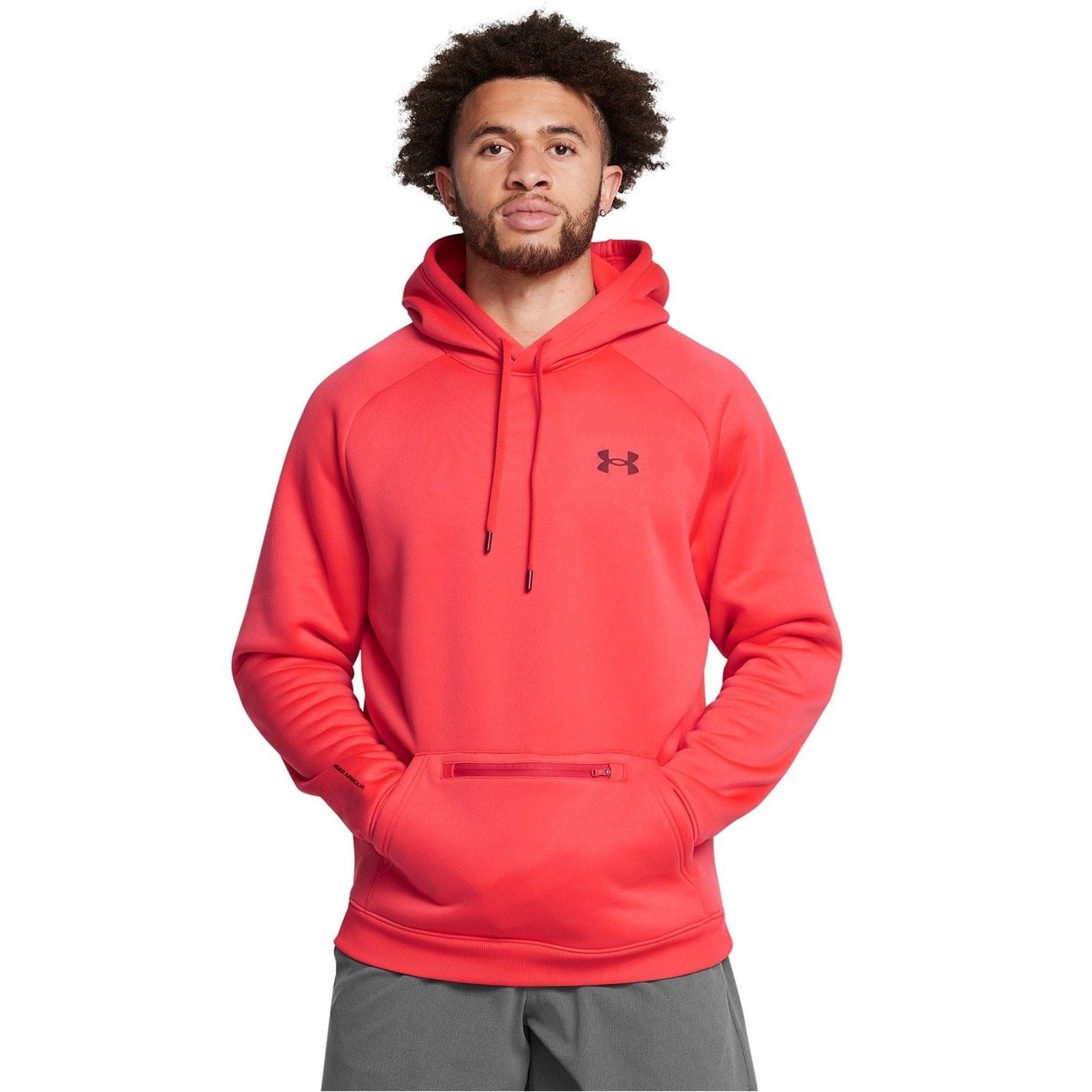 Under Armour Hooded Neck Raglan Sleeve Fleece Top