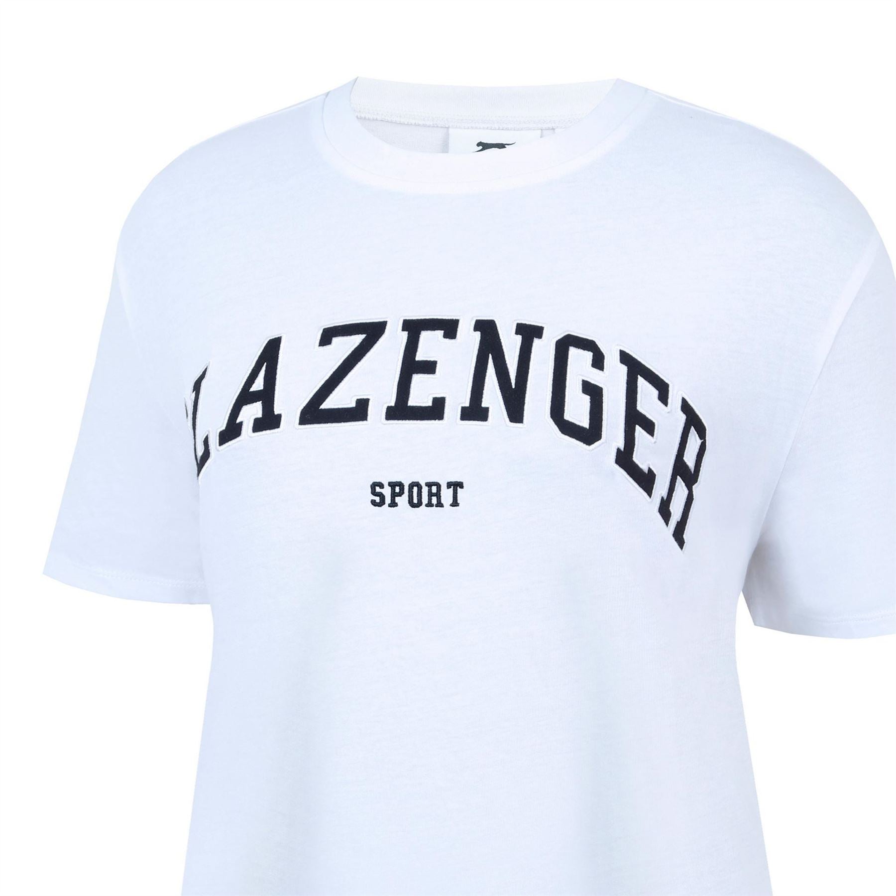 Slazenger Oversize Fit Large Logo Crew Neck T-Shirt