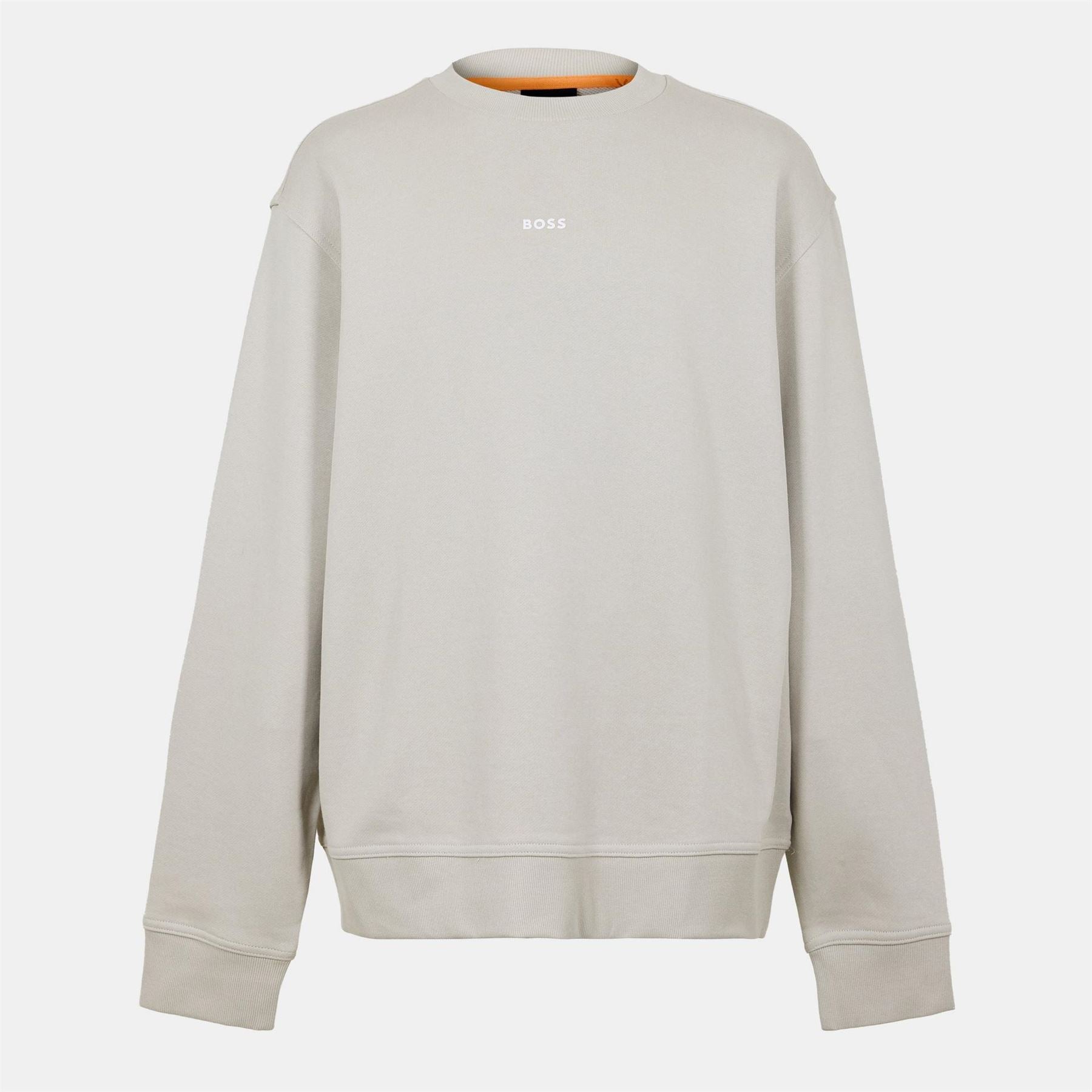 Boss WeSmallcrew Orange Crew Sweatshirt