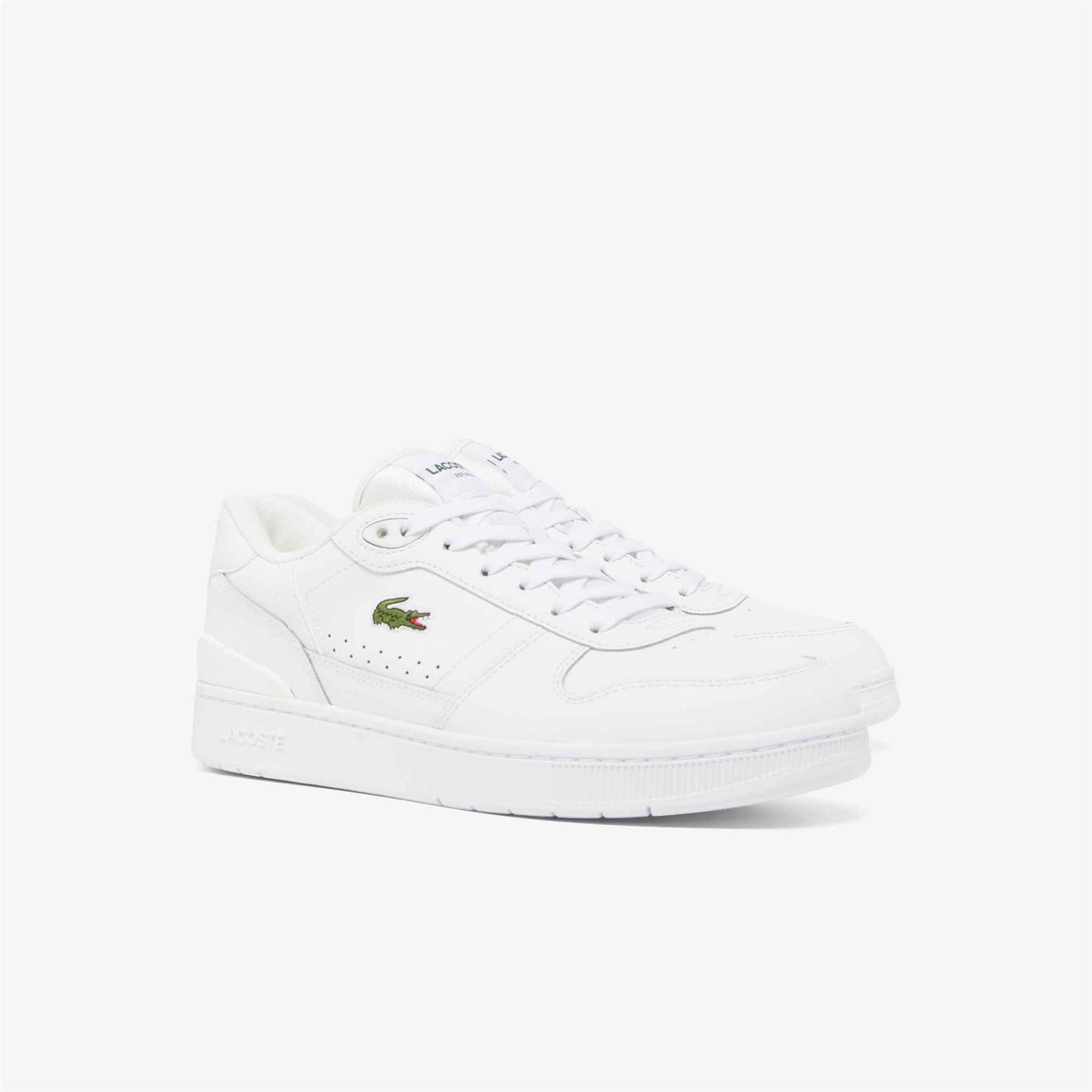 Lacoste T Clip Low Top Crocodile Print Sneakers