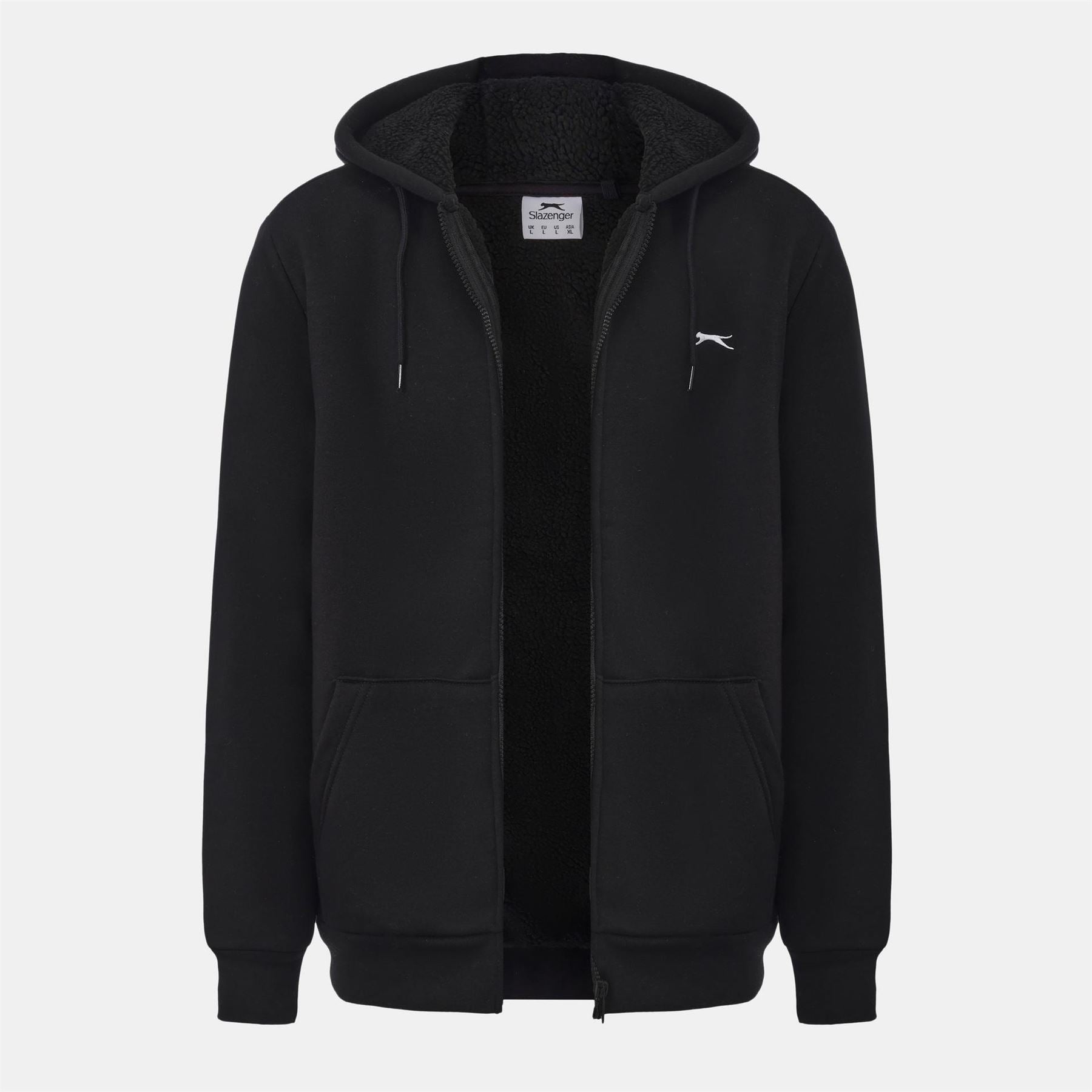 Slazenger Mens Borg Lined Fleece Hoodie