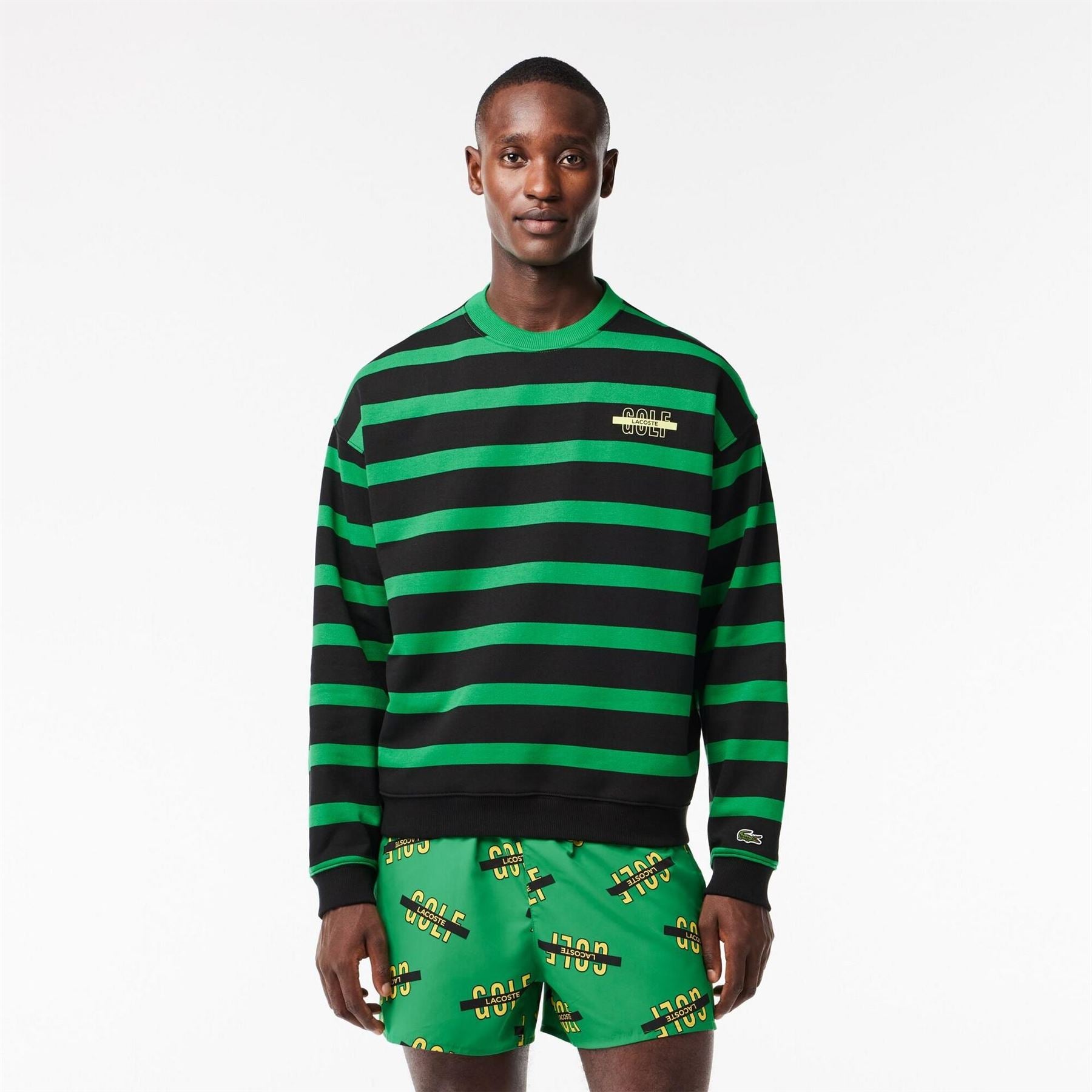 Lacoste Relaxed Fit Long Sleeve Crew Neck Sweatshirt