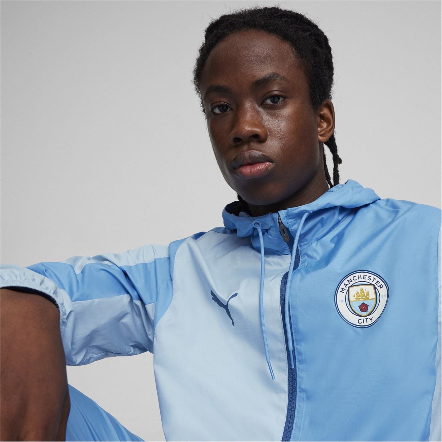 Puma Manchester City Pre Match Woven Jacket Adults