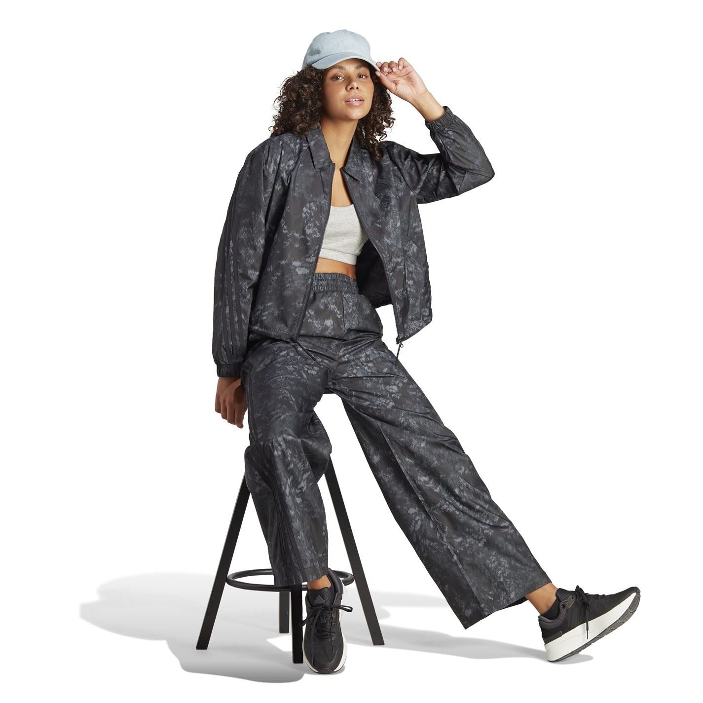 adidas Womens Future Icons 3 Stripes Woven Windbreaker