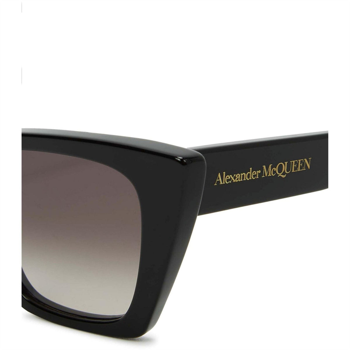 Alexander McQueen Cat Eye Black Sunglasses