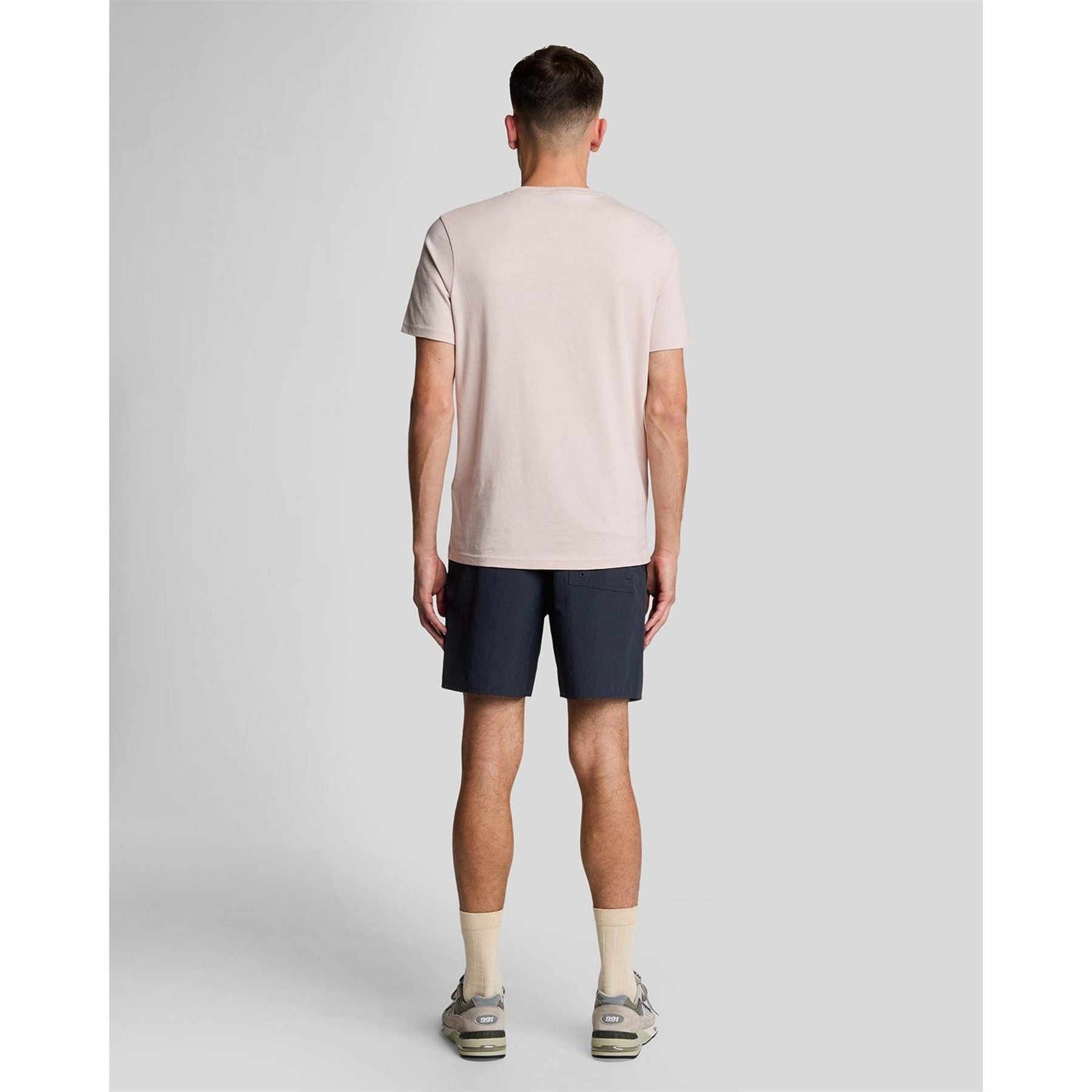 Lyle and Scott Plain Swimming Logo Print Shorts