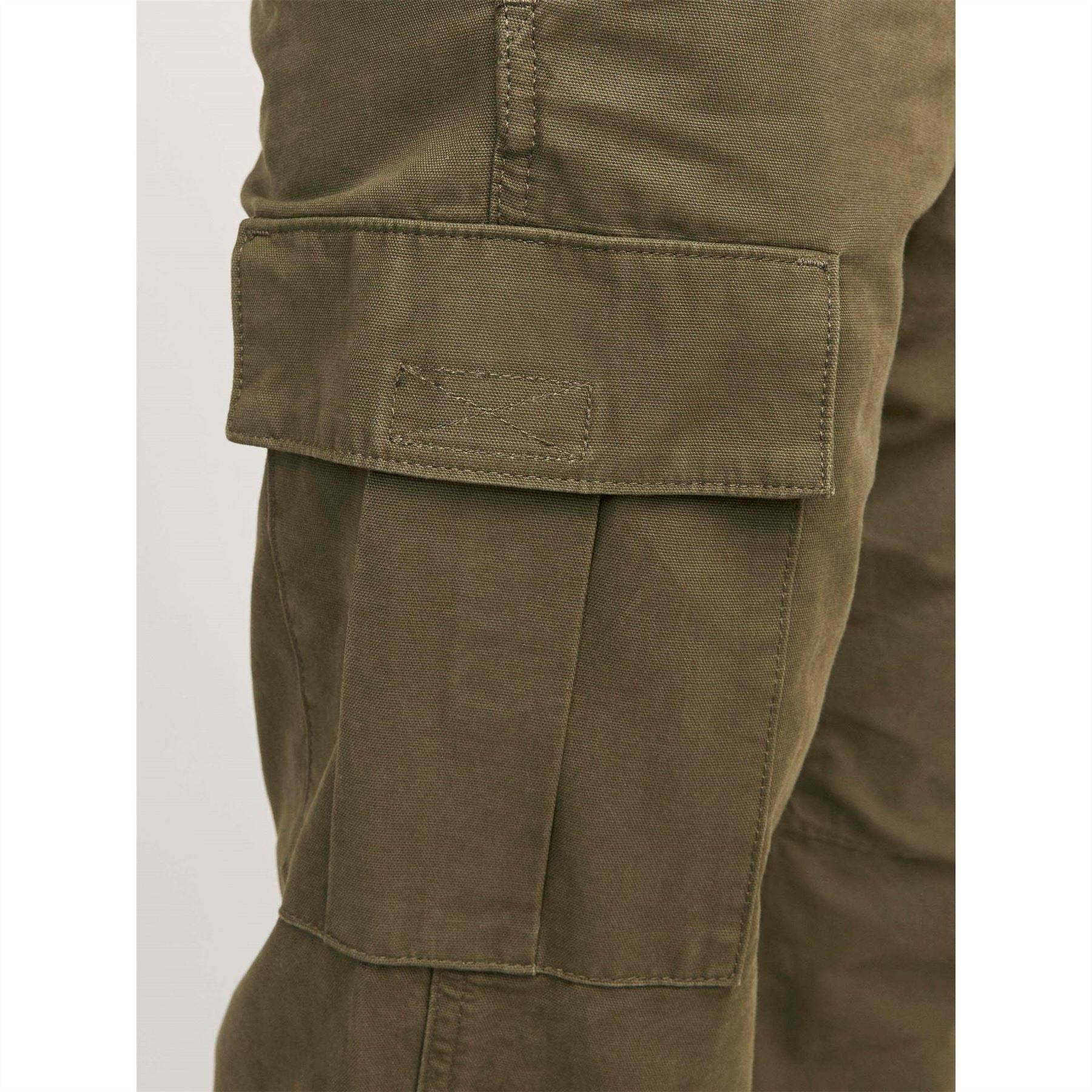 Jack and Jones Kane Barkley Solid Patterned Cargo Pants