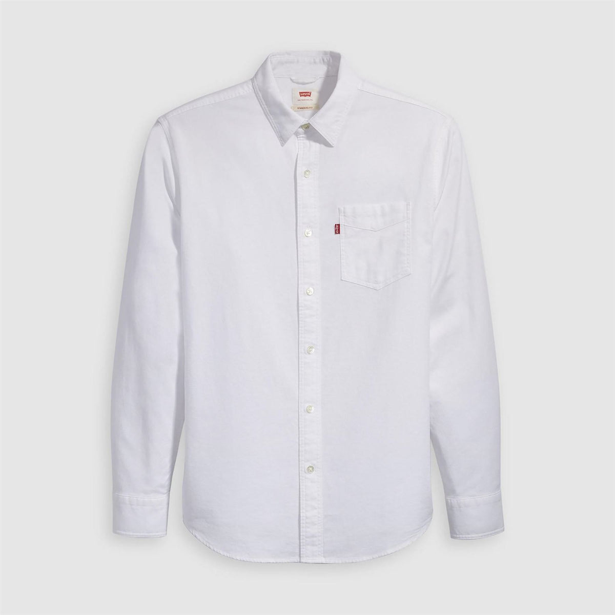 Levis Regular Fit Collared Neck Long Sleeve Shirt with Chest Pocket