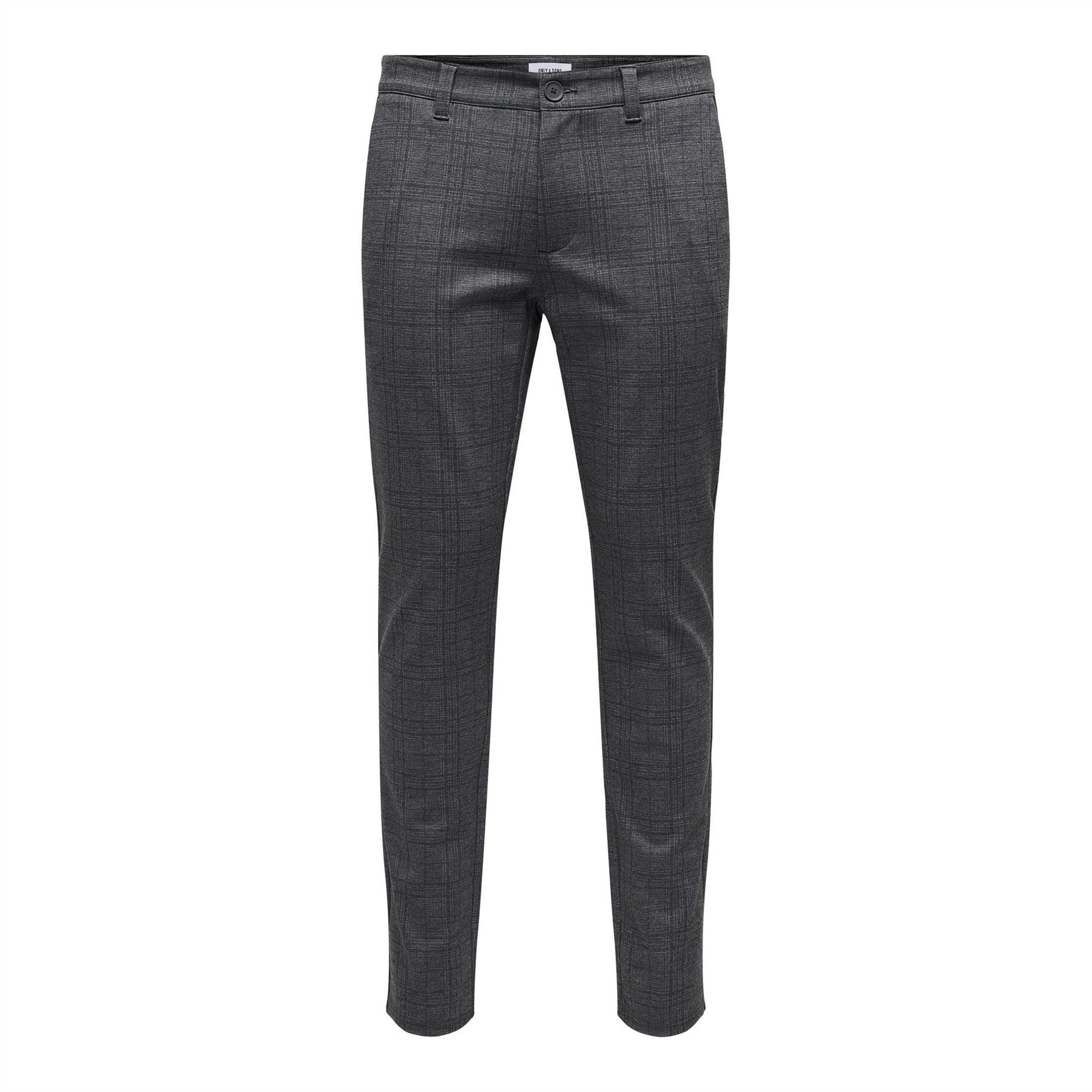 Only Plaid Slim Five Pocket Chinos
