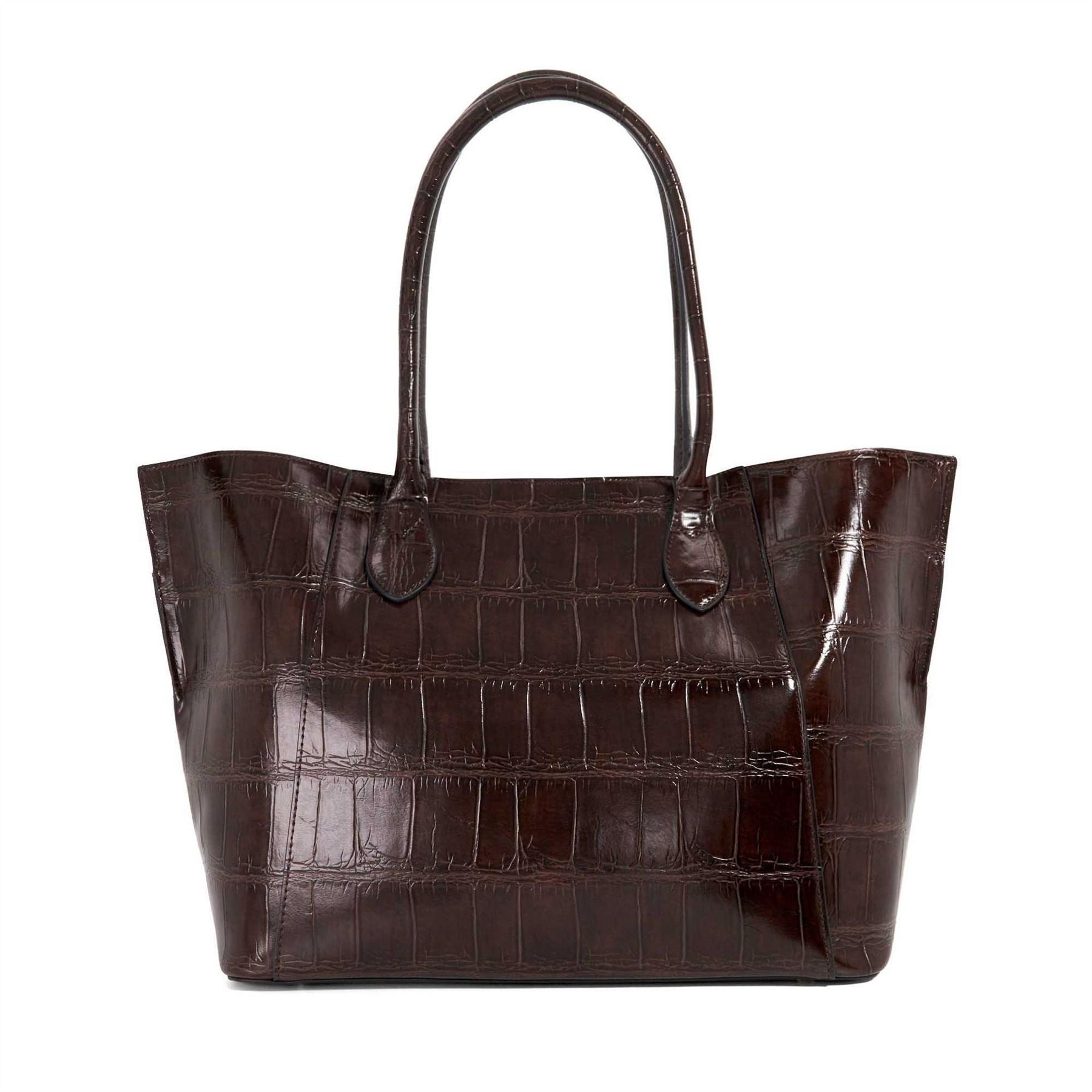 Dune London Dexterity Snake Patterned Tote with Key Case
