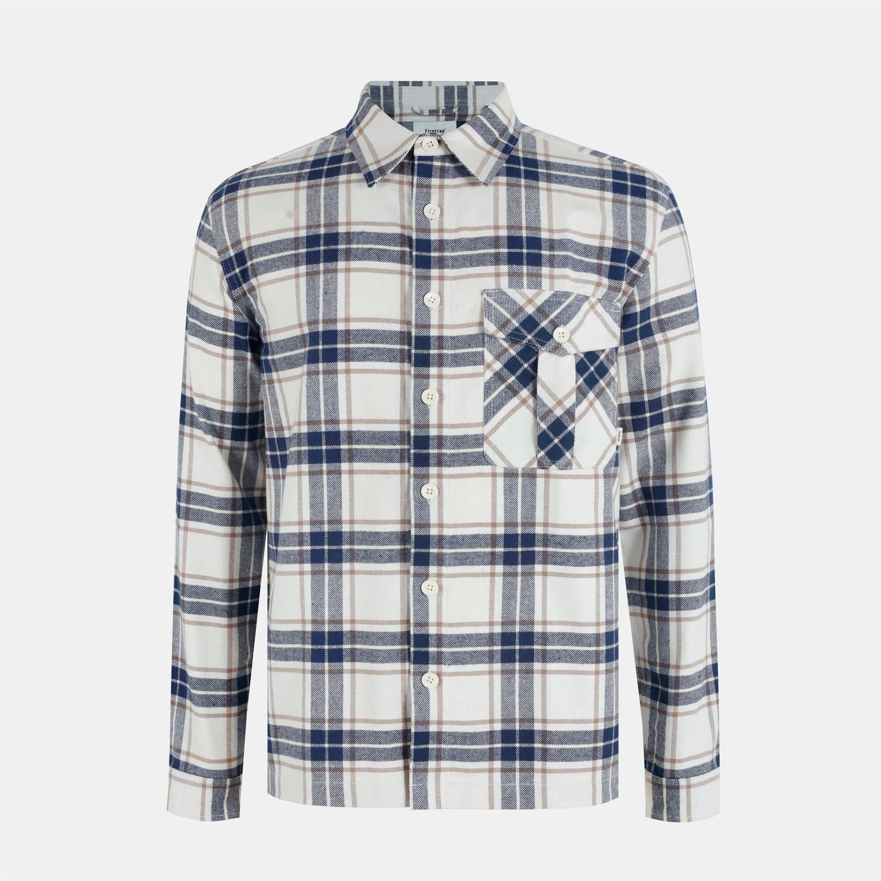 Firetrap Anthm Collared Neck Long Sleeve Shirt
