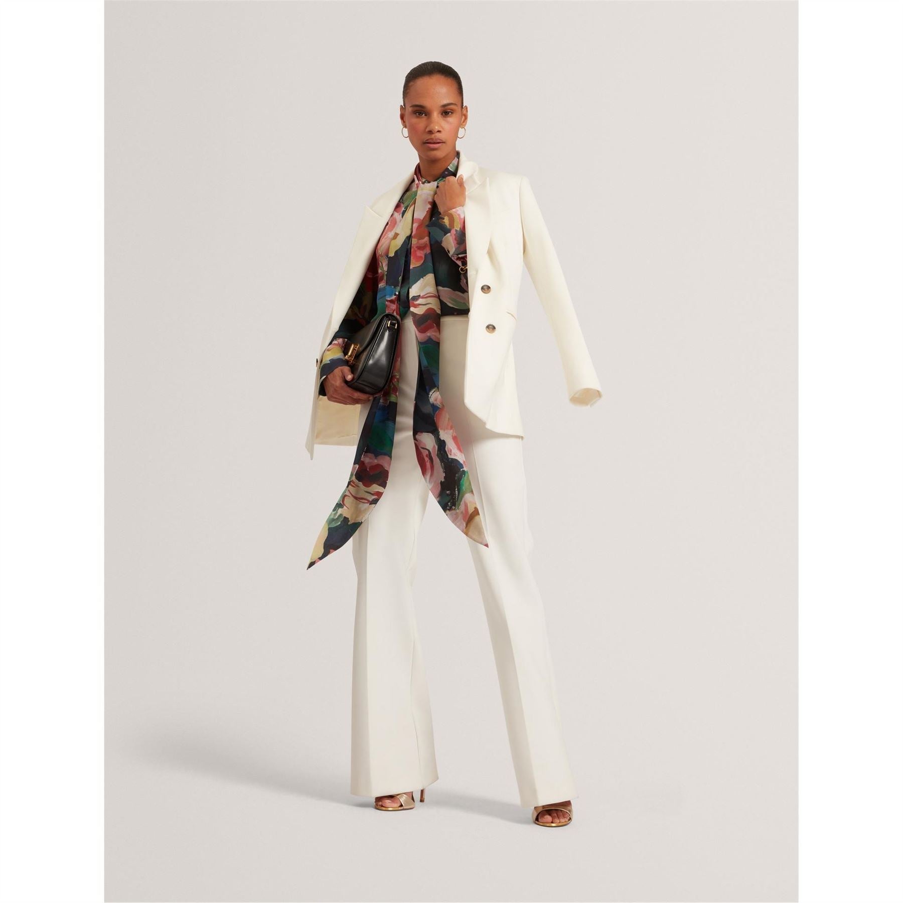 Ted Baker Tie Neck Long Sleeve Blouse