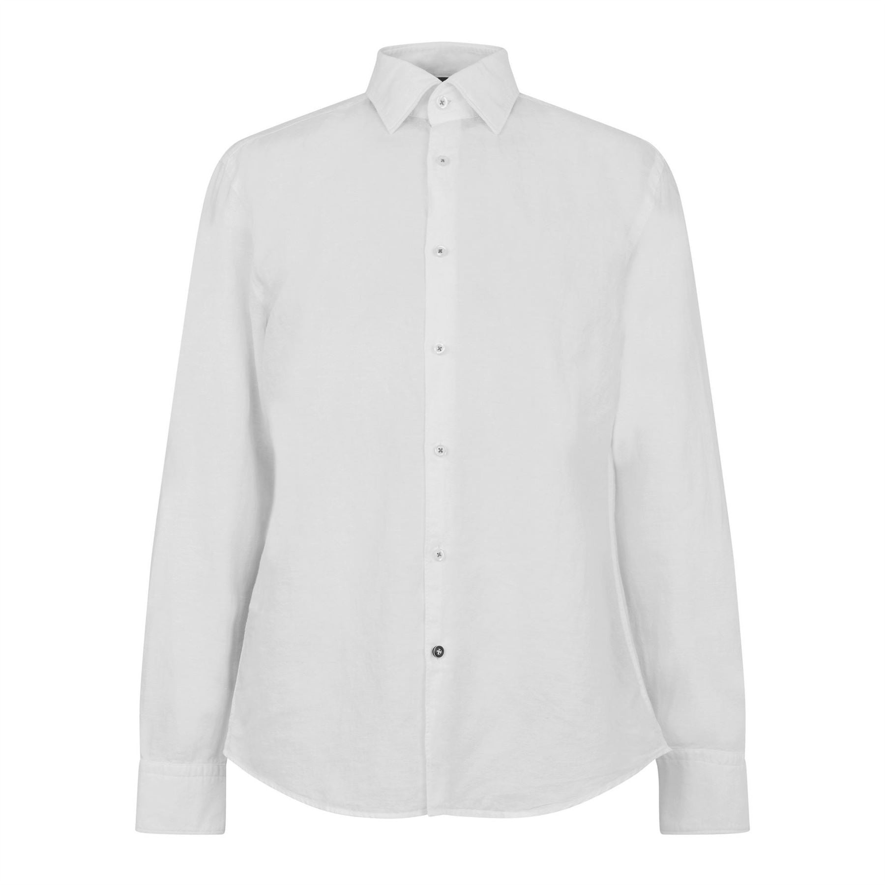 Boss C HALC4 LinSht Long Sleeve Kent Collar Shirt