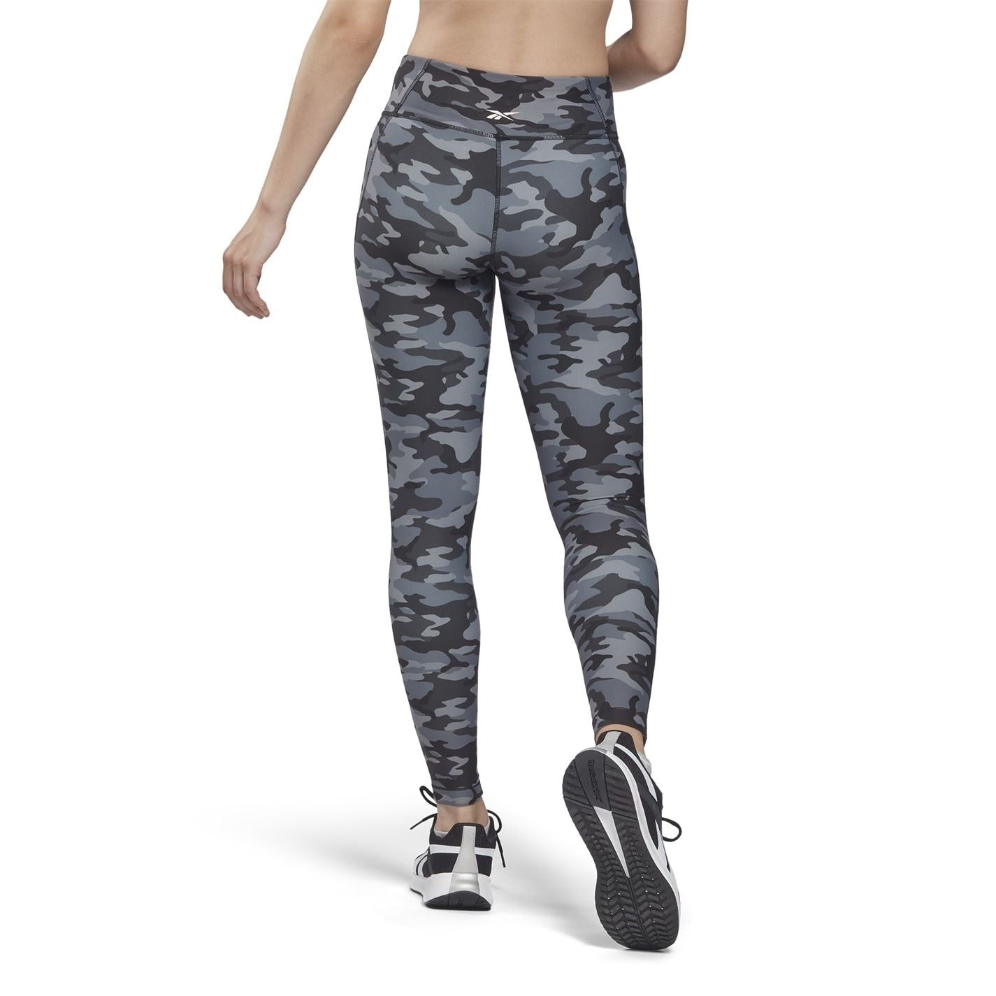 Reebok Womens Lux Bold Camo Print Leggings Gym Legging