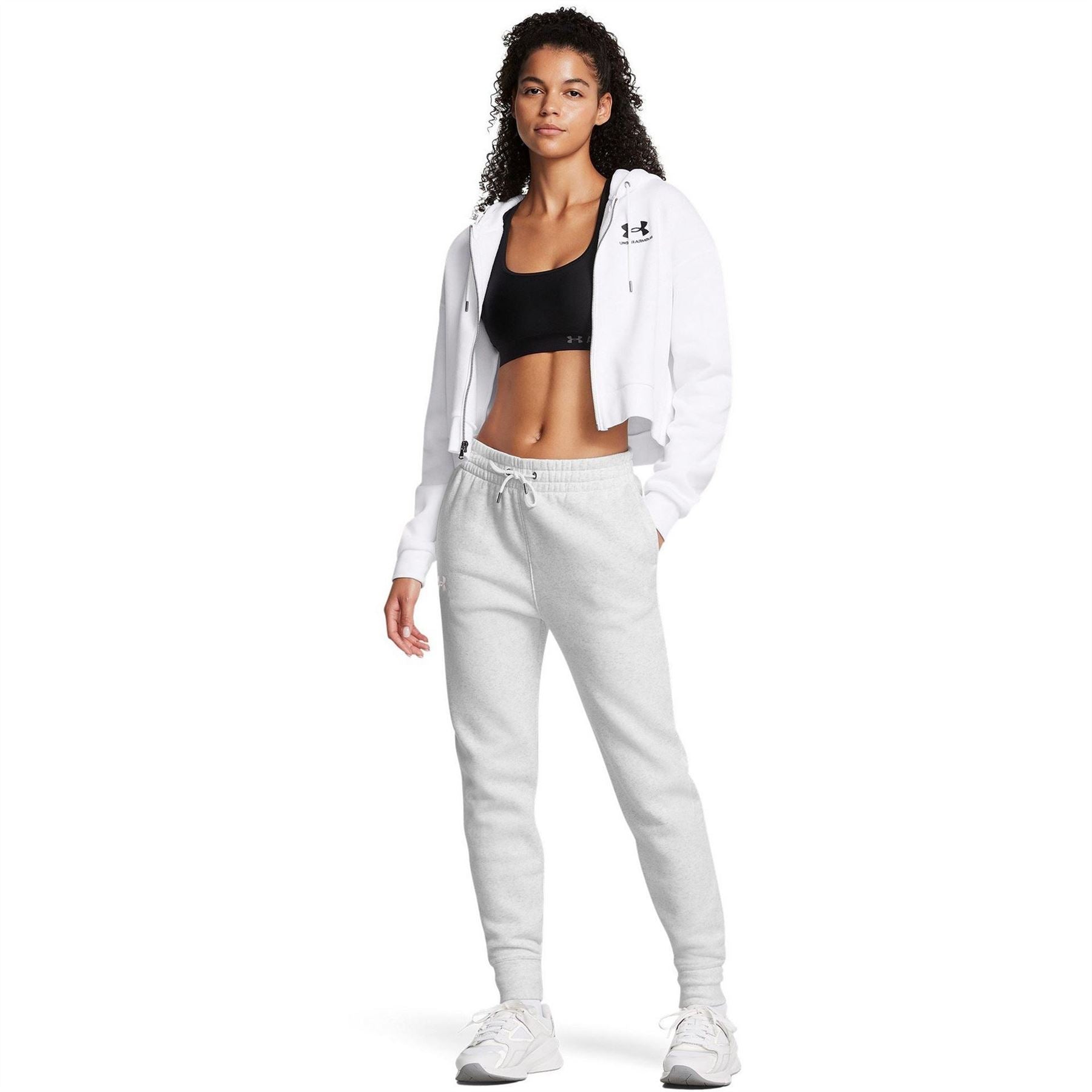Under Armour Icon High Rise Solid Patterned Slim Joggers