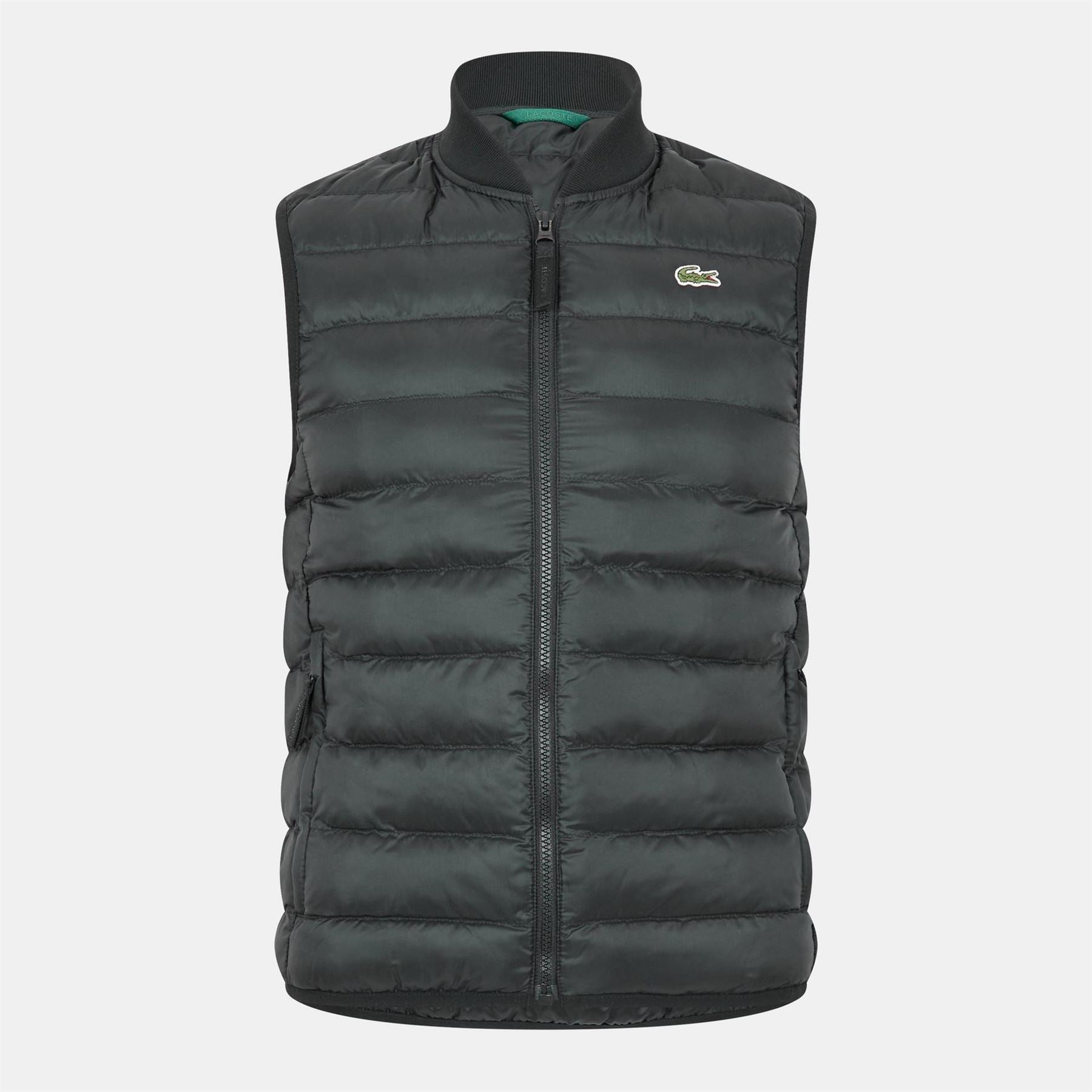 Lacoste Solid Patterned Gilet with Logo