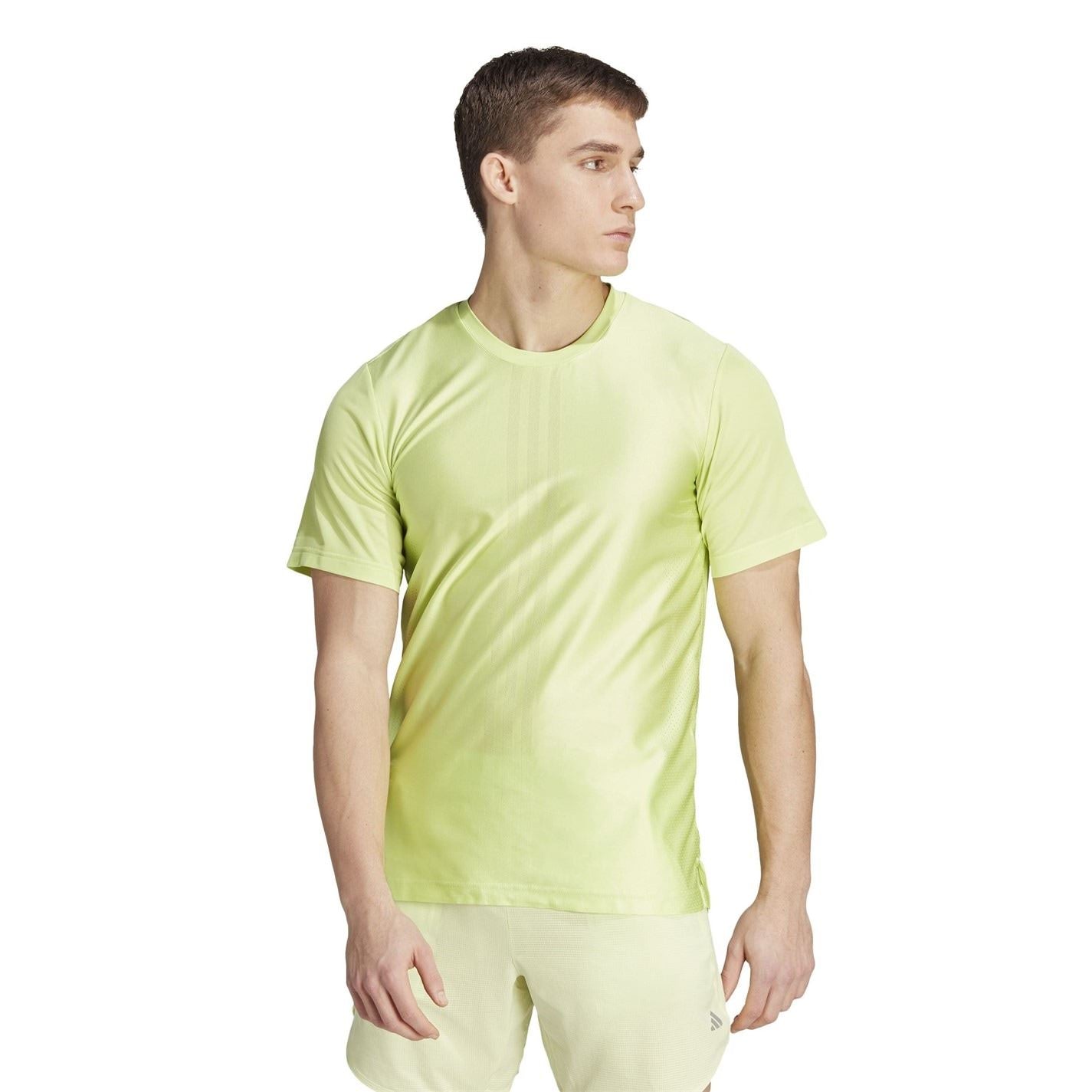 adidas Mens Hiit Workout 3 Stripes T-Shirt