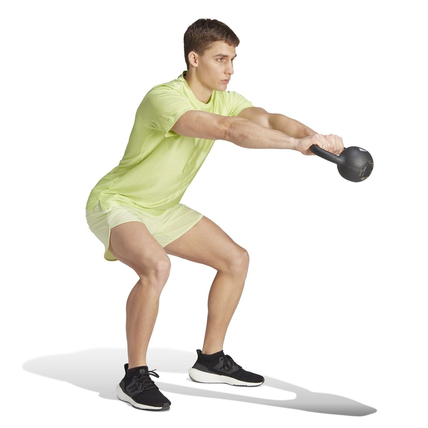 adidas Mens Hiit Workout 3 Stripes T-Shirt