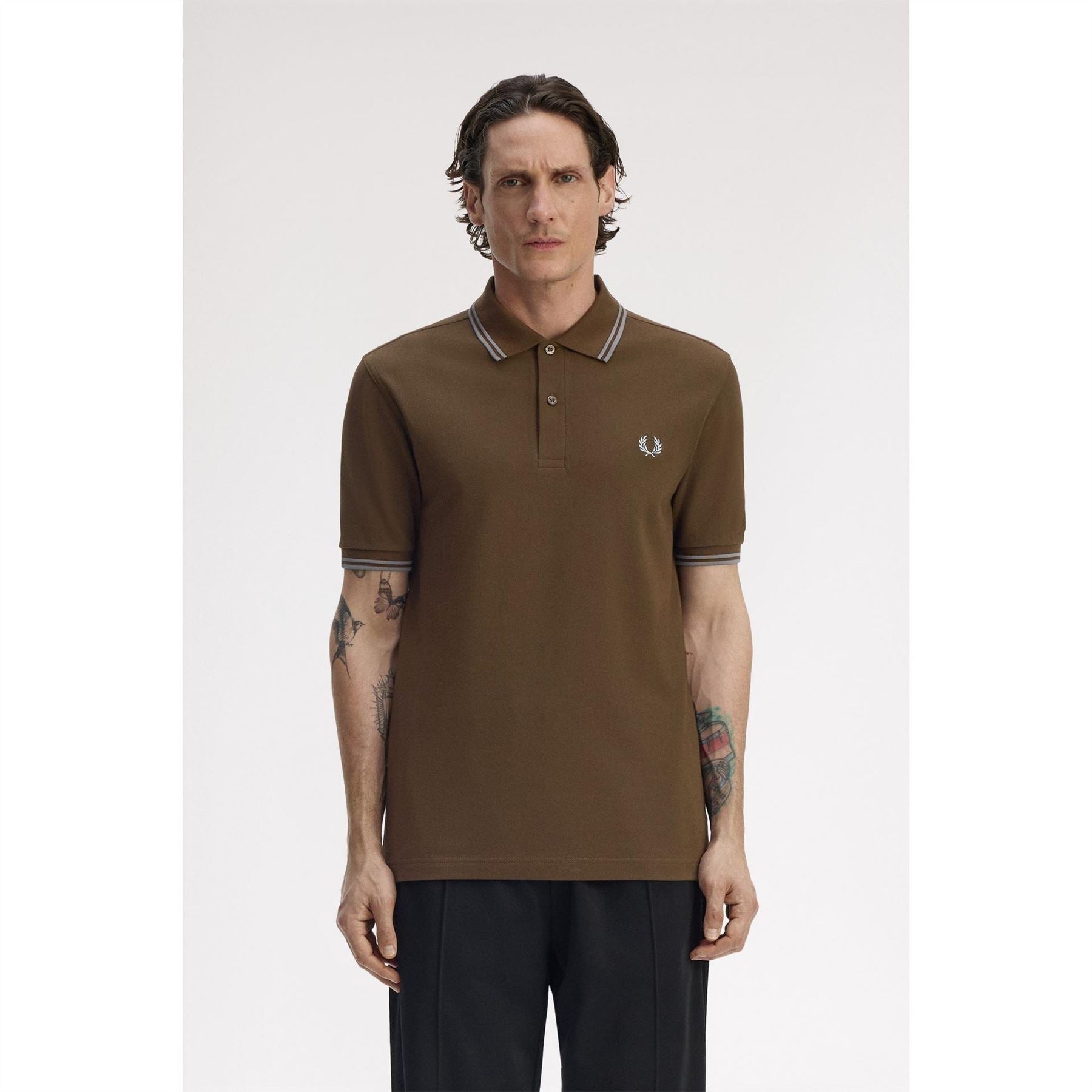 Fred Perry Sleeve Twin Tipped Polo Shirt