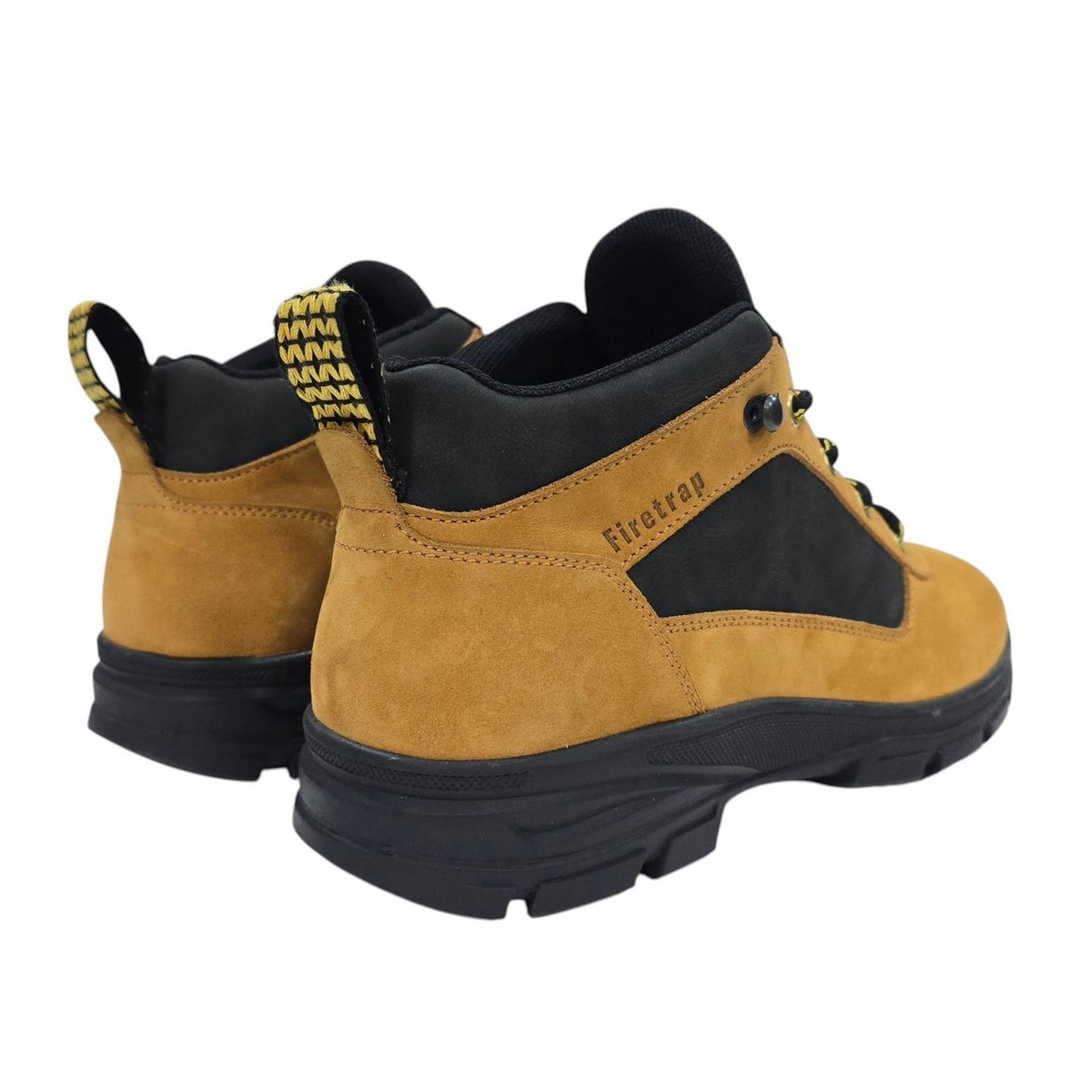 Firetrap Delia Premium Leather Ankle Lace Up Hiker Rugged Boots
