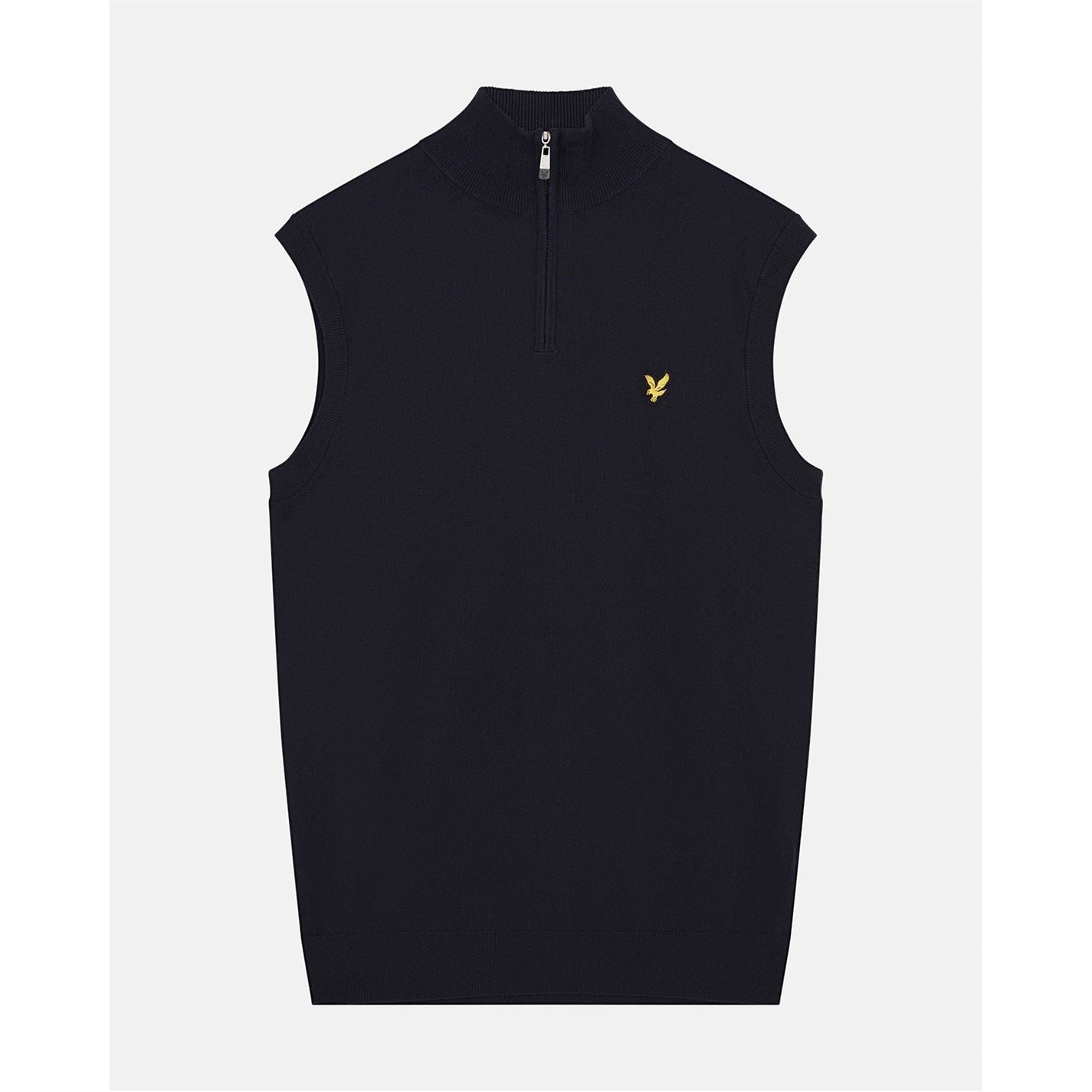 Lyle and Scott Knitted Mock Neck Regular Fit Vest
