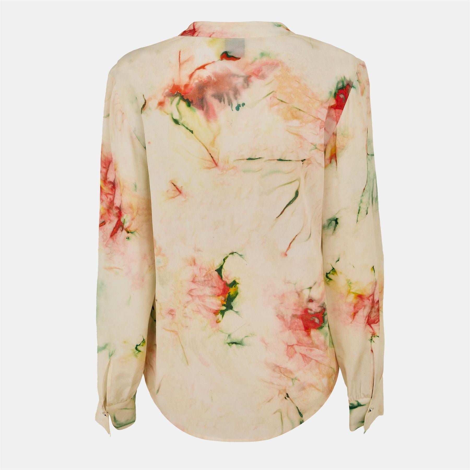 Boss Water Color Patterned Long Sleeve Blouse