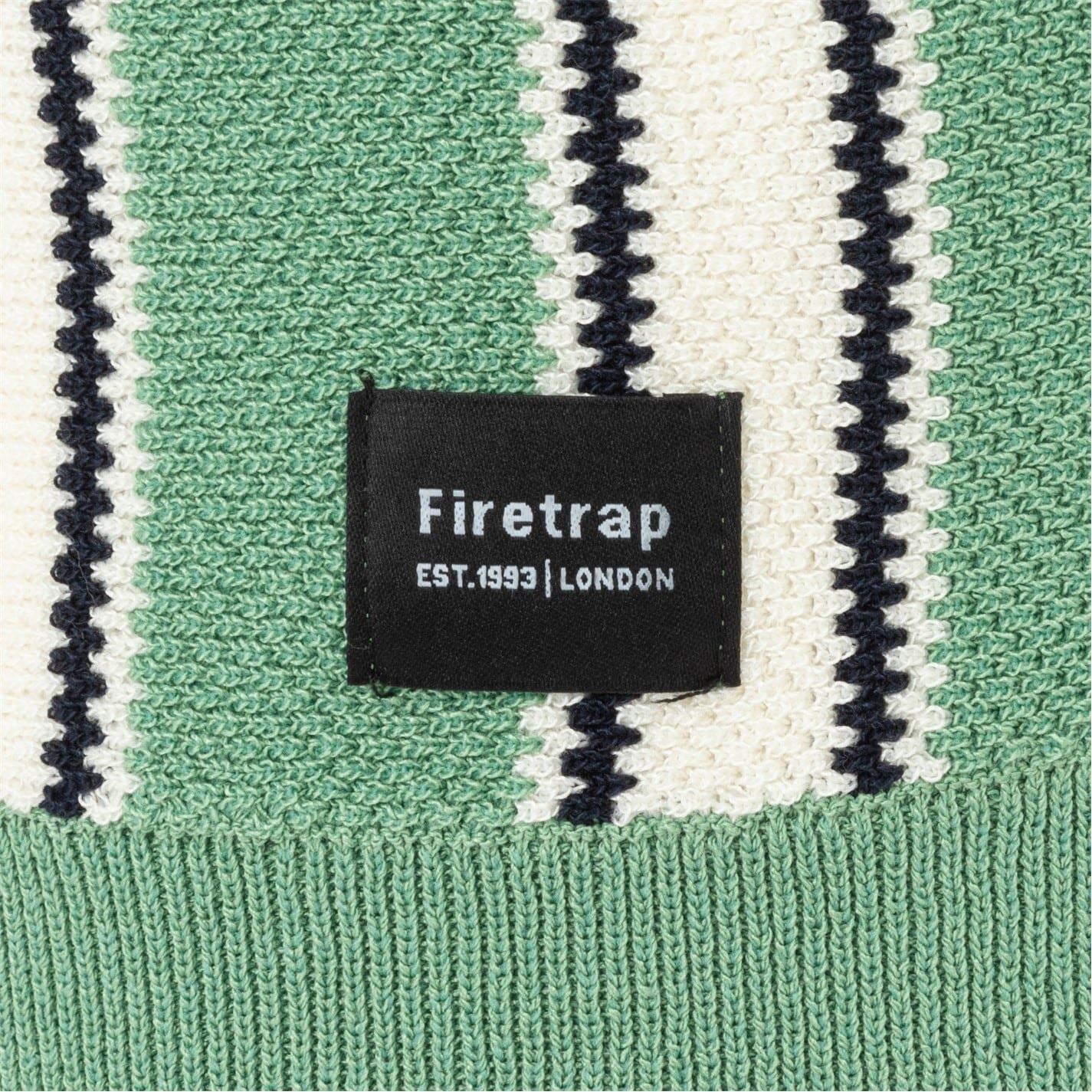 Firetrap Polo Striped Classic Collared T-Shirt