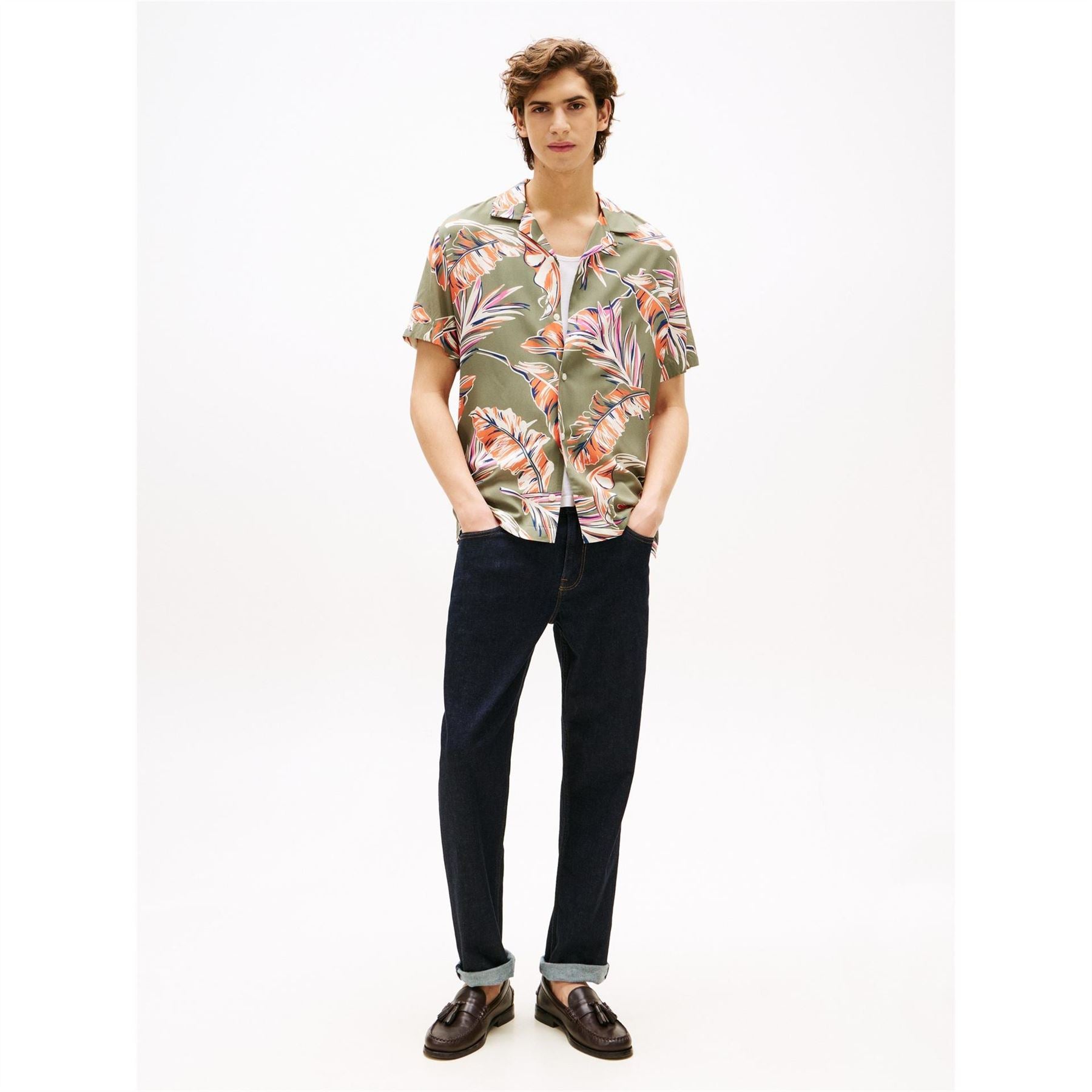 Tommy Hilfiger Floral Regular Fit Short Sleeve Shirt