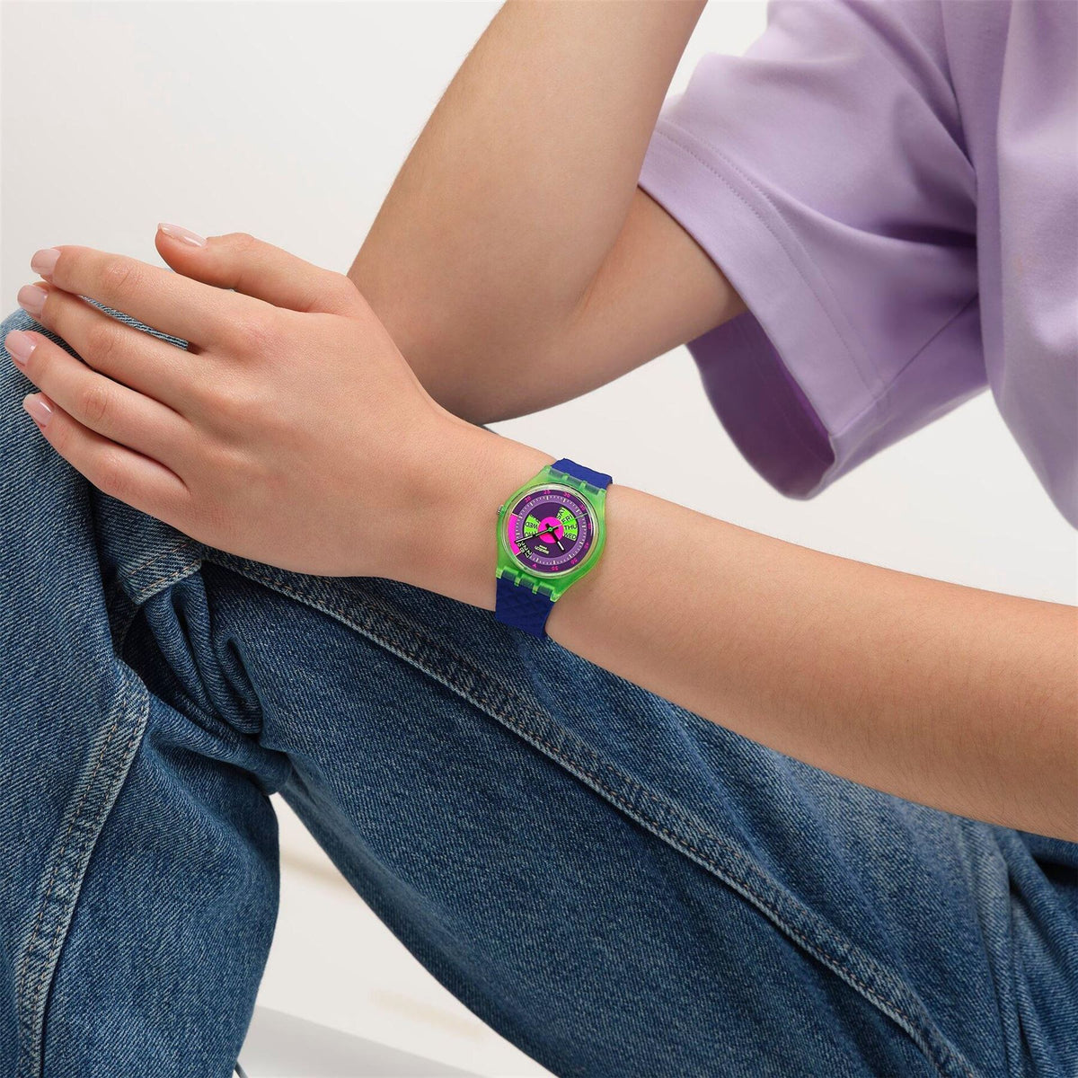 Swatch Adults Skychart 62 Analogue Quartz Watch