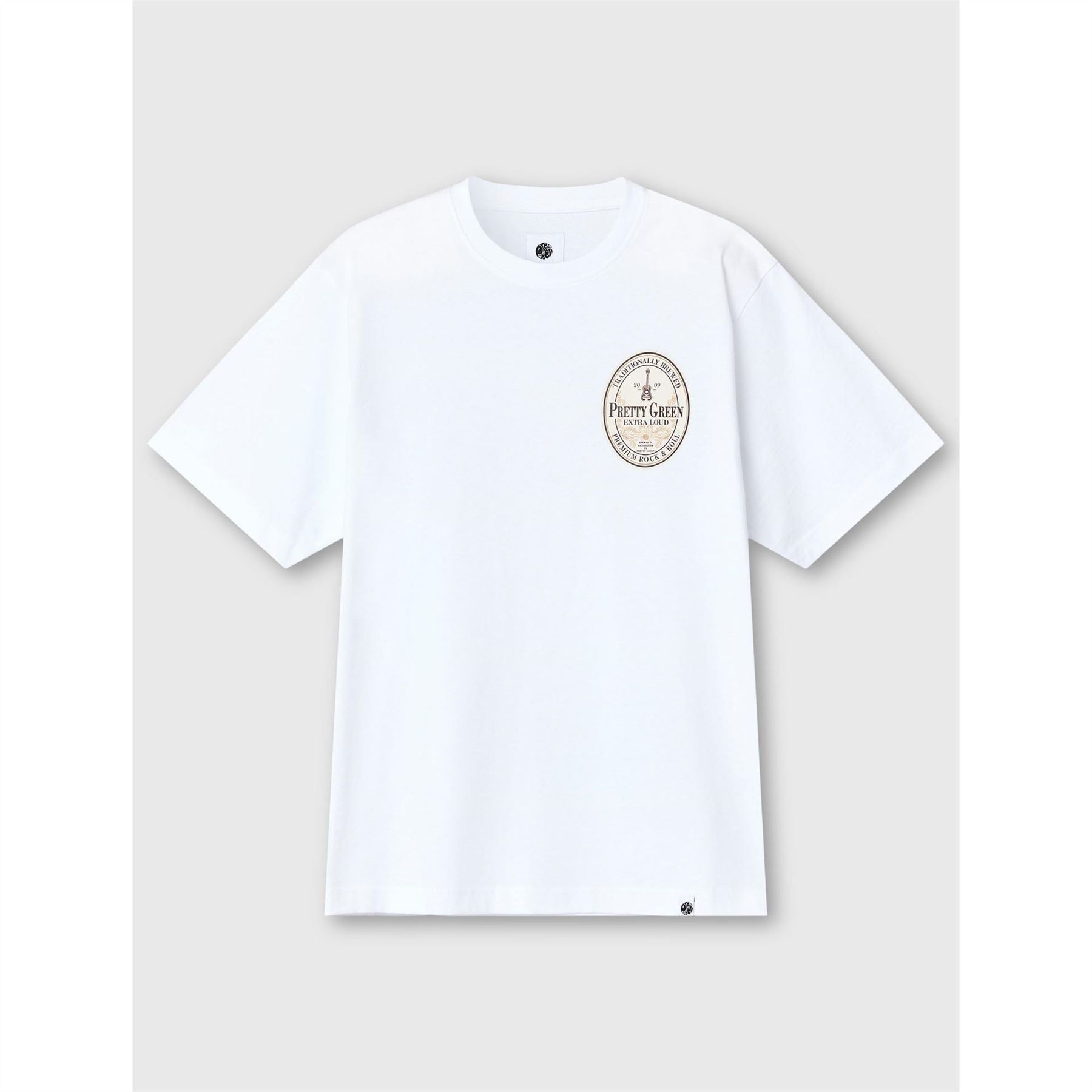 Pretty Green Crew Neck Short Sleeve Regular Fit T-Shirt