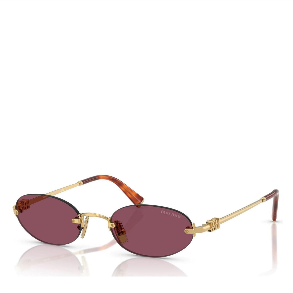 Miu Miu Miu Rimless Round Logo sg