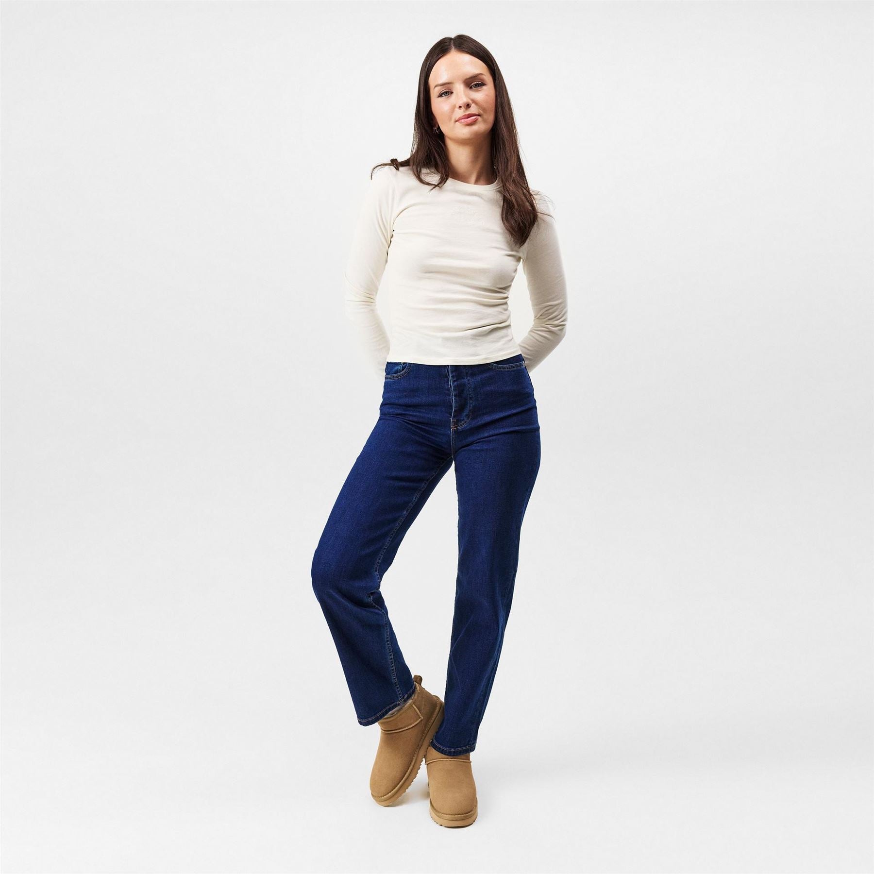 Jack Wills Slim Fit Crew Neck Long Sleeve T-Shirt