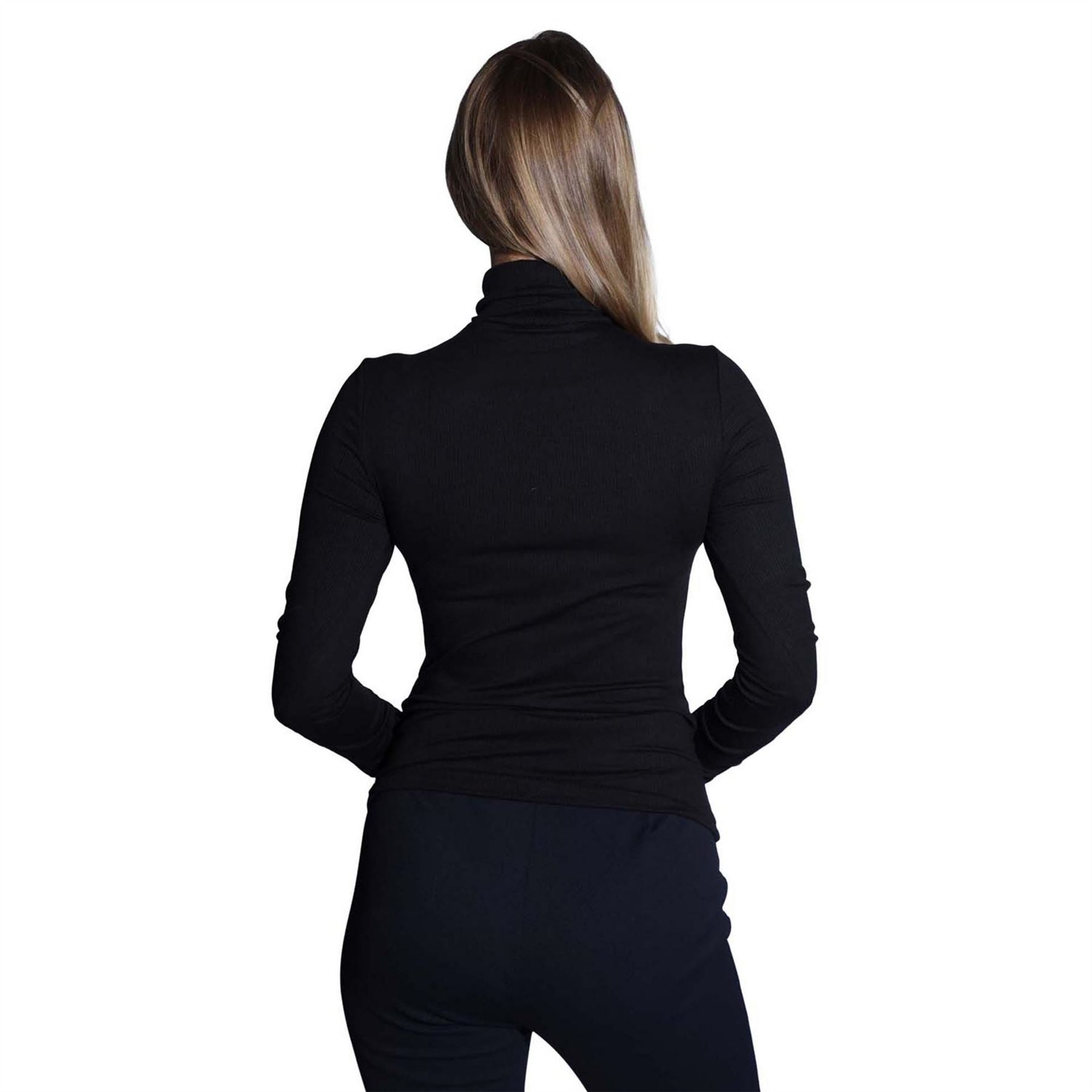 Levis Ruched Turtle Neck Long Sleeve Sweater