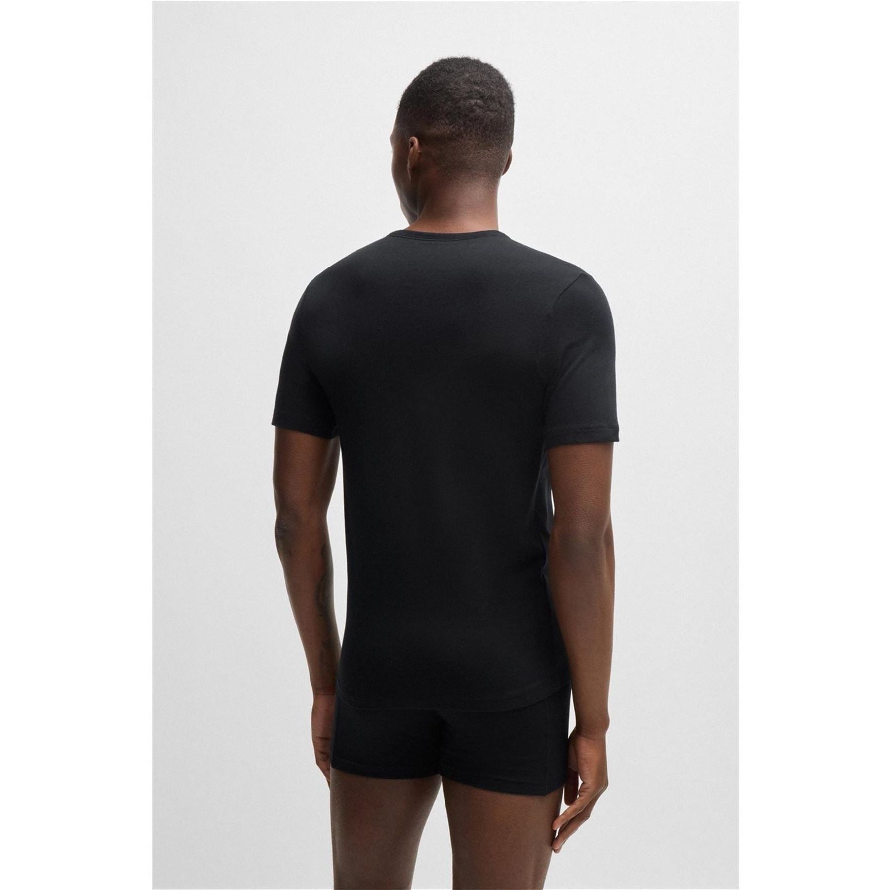 Boss BOSS Bodywear 3 Pack Premium Cotton T Shirts   Crew Neck