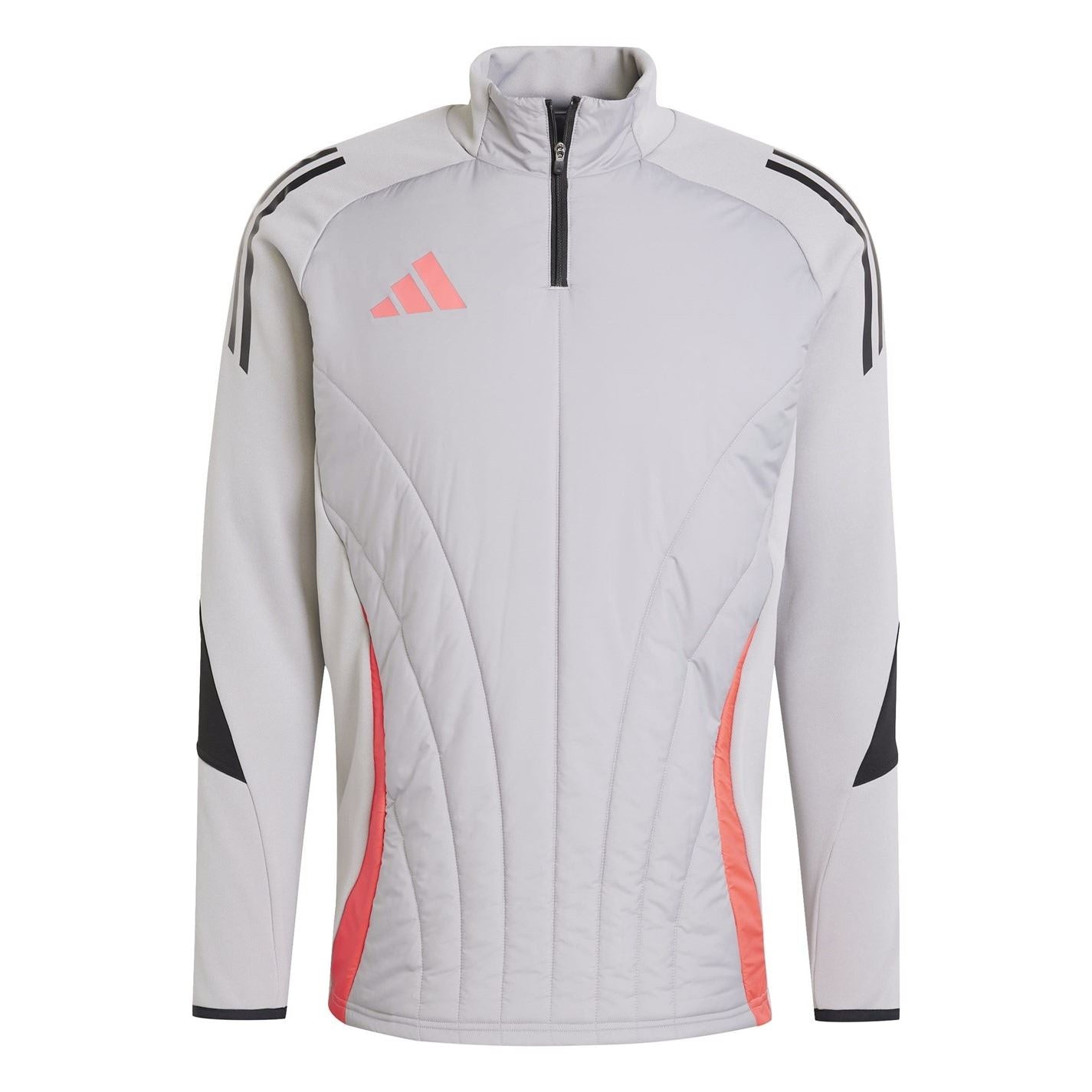 adidas Tiro Regular Fit Raglan Sleeve Zip Neck Athletic Top