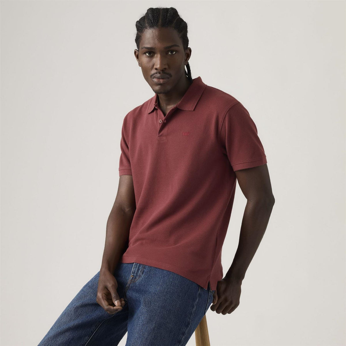 Levis Original Polo Shirt with Collared Neck and Short Sleeves