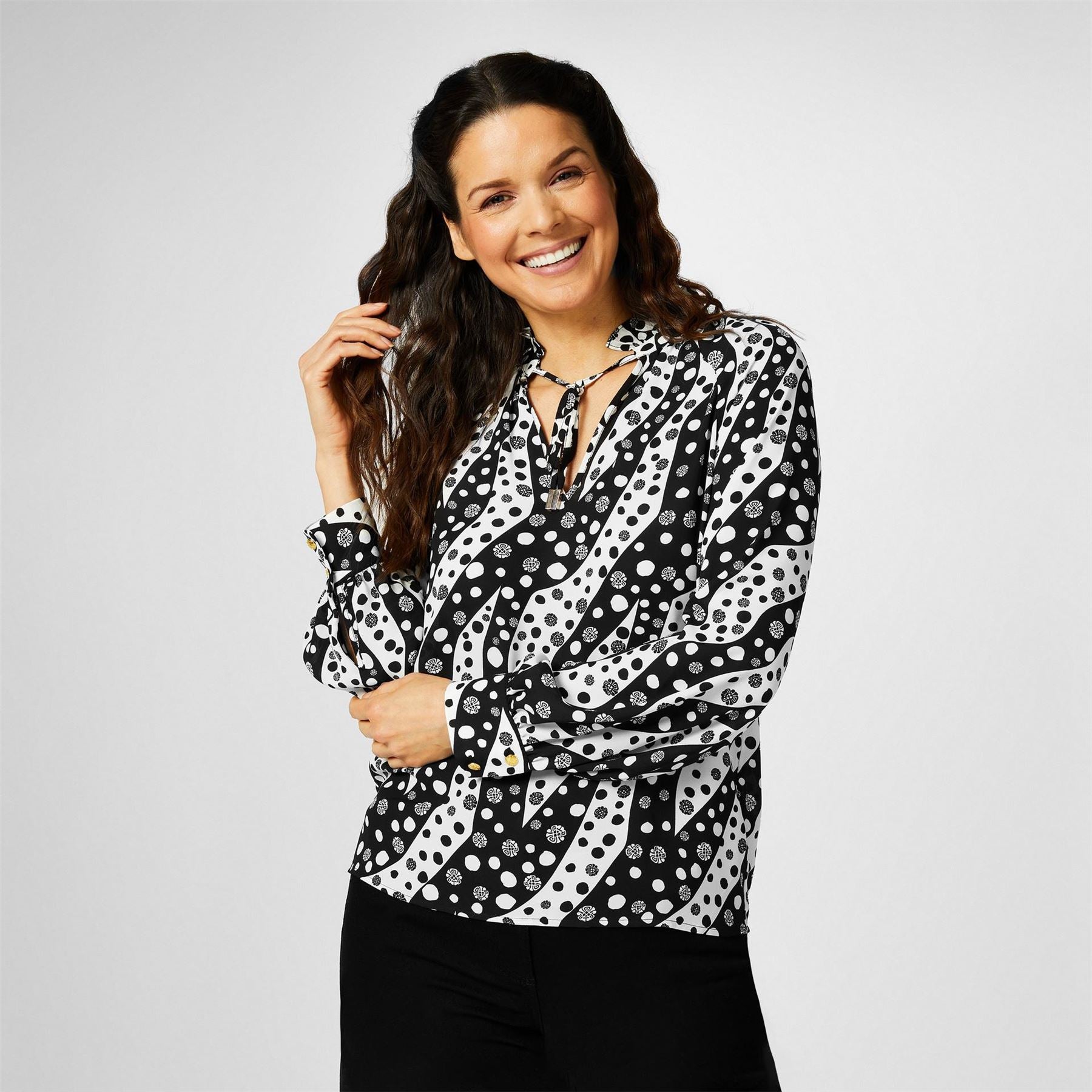 Biba Neck Blouse