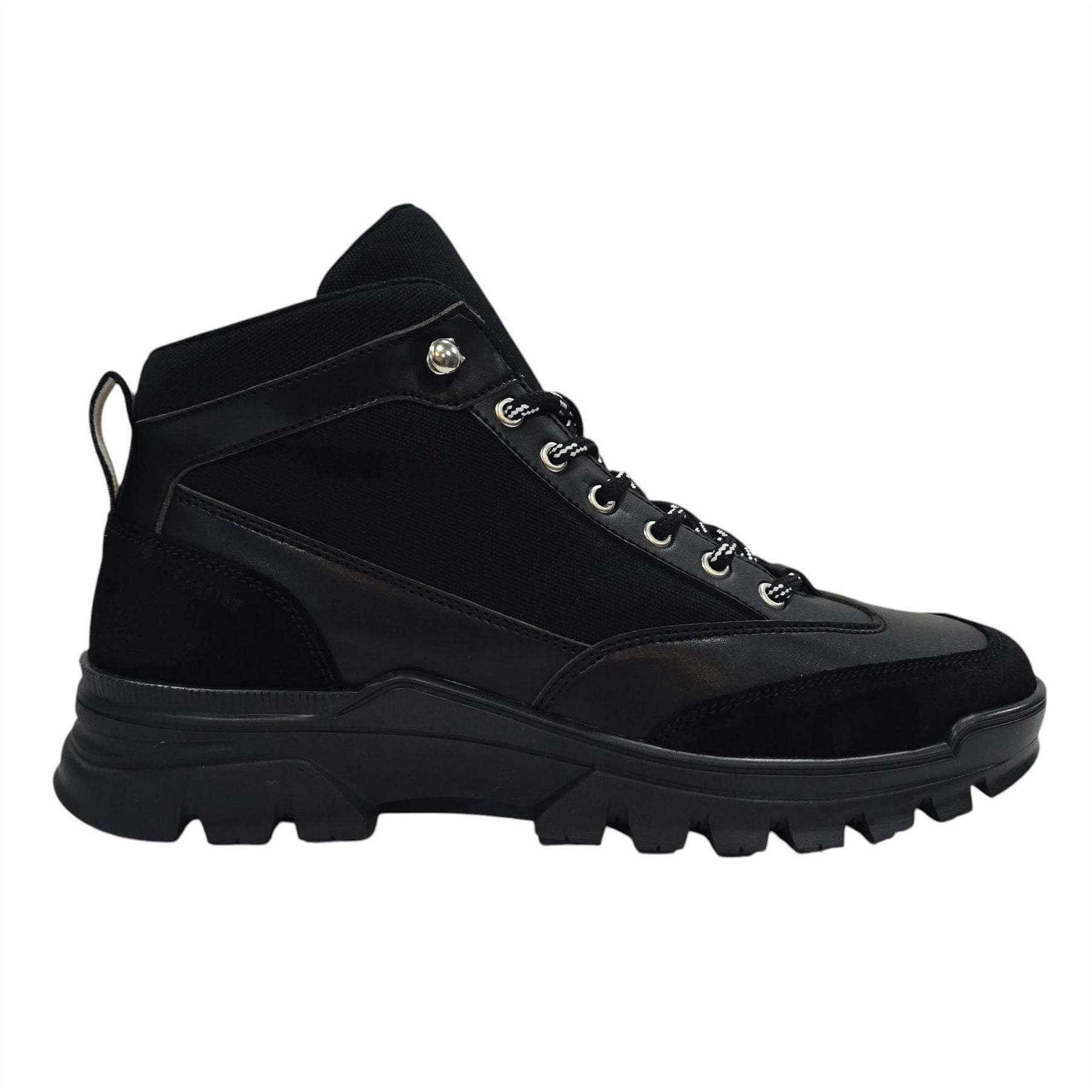 Firetrap Jason Leather Lace Up Hiker Rugged Boots