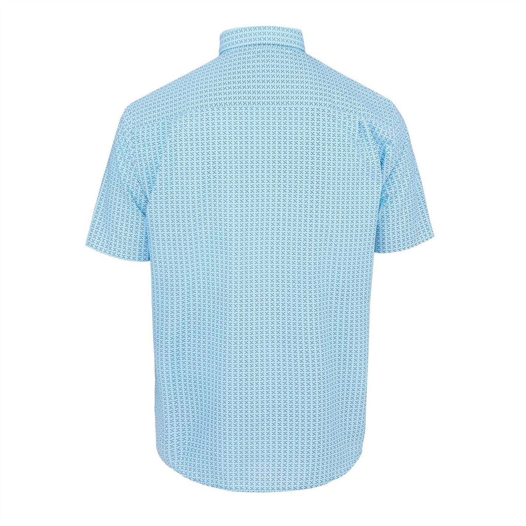 Fabric Mens Short Sleeve Poplin Shirt