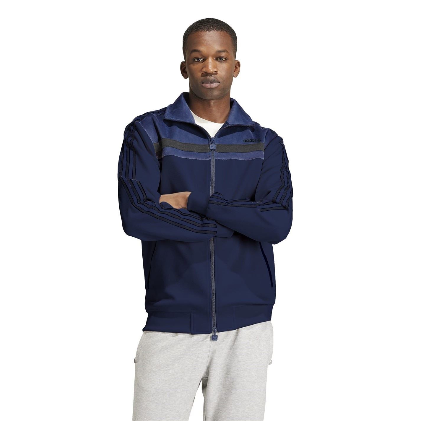 adidas Originals Funnel Neck Regular Fit Athletic Top